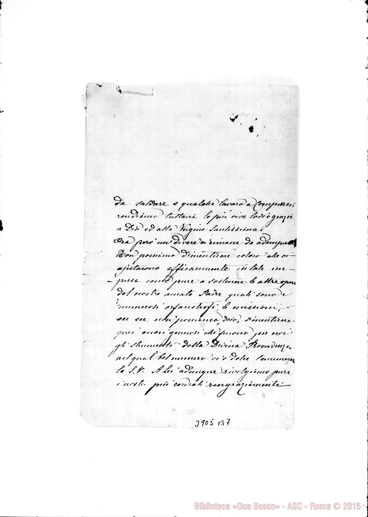 Fotogramma B 7 — Gromis, sig. Torino, 31-12-1891