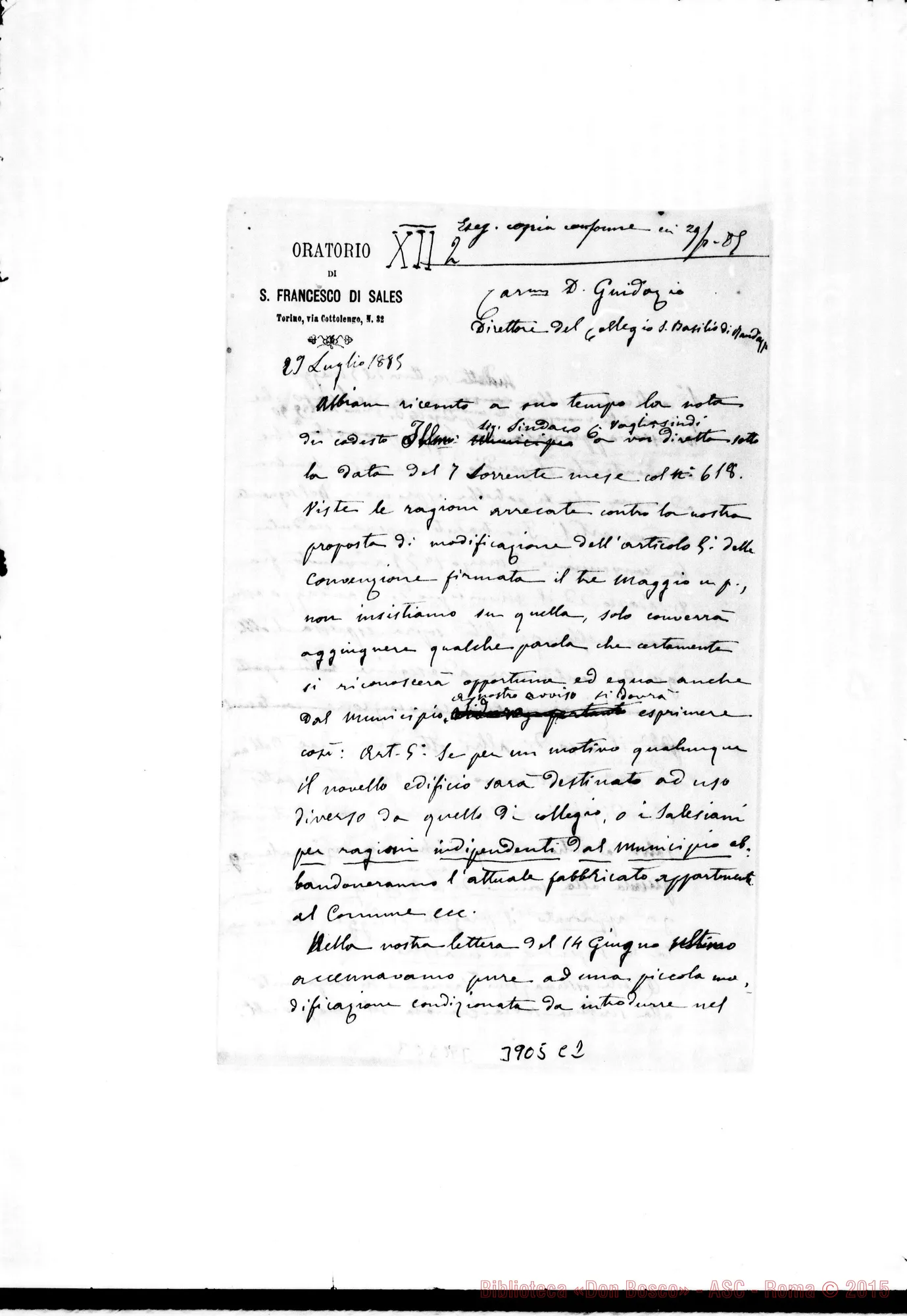 Fotogramma C 2 — « « Torino, 29-07-1885