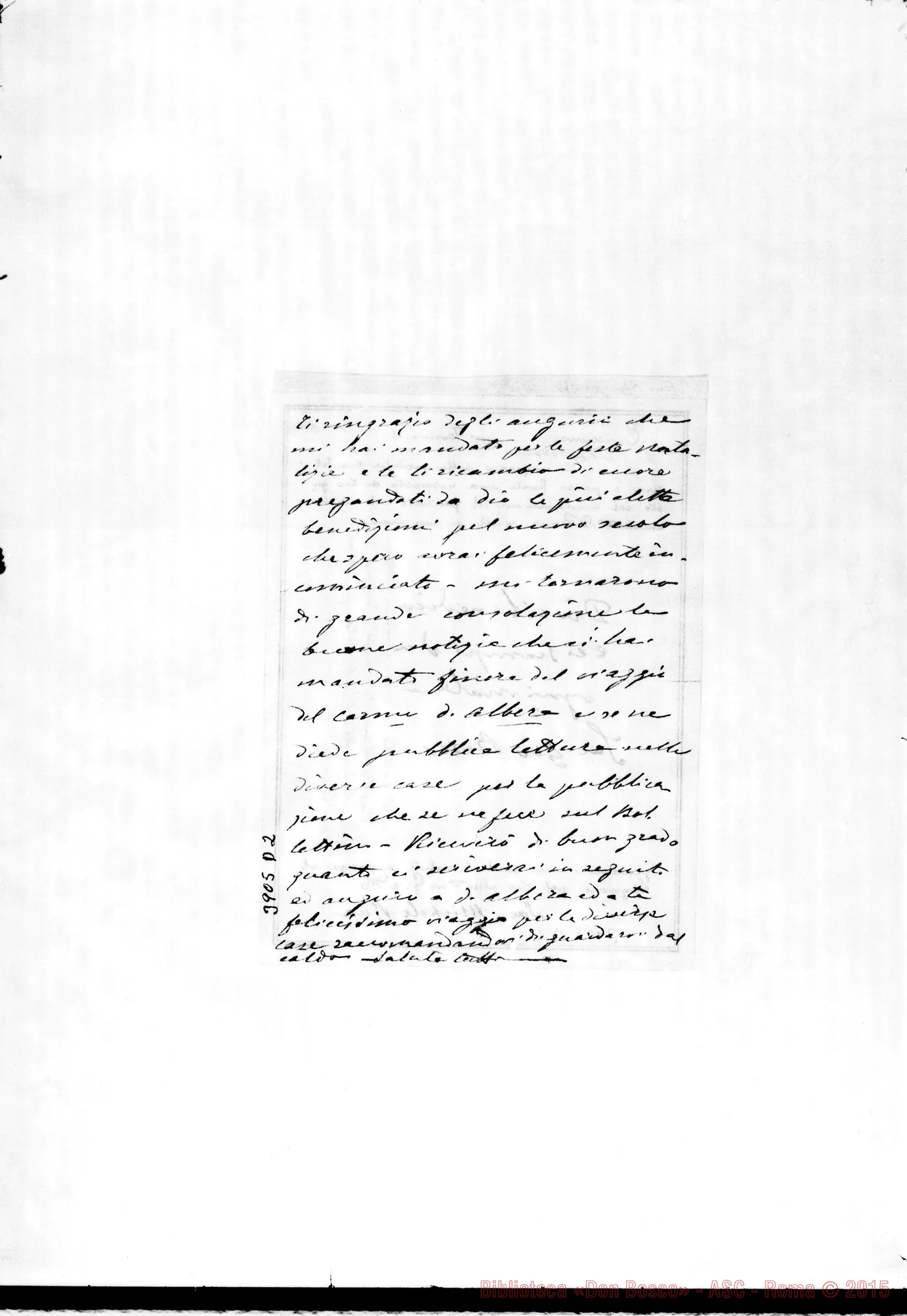 Fotogramma D 2 — Gusmano Calogero, SDB Torino, 31-12-1900
