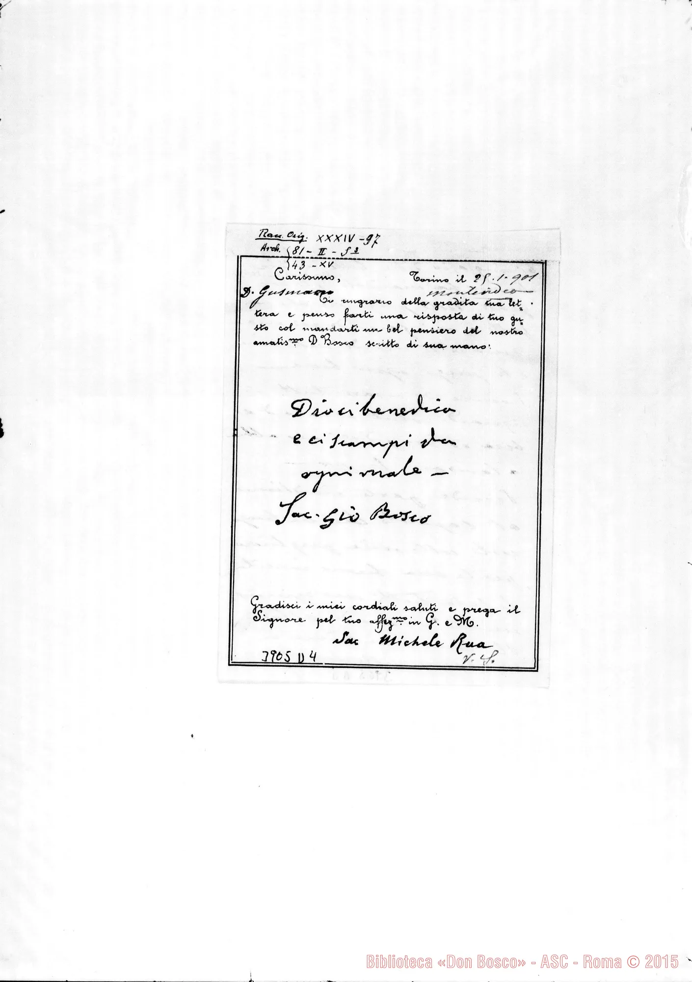 Fotogramma D 4 — « « Torino, 25-01-1901