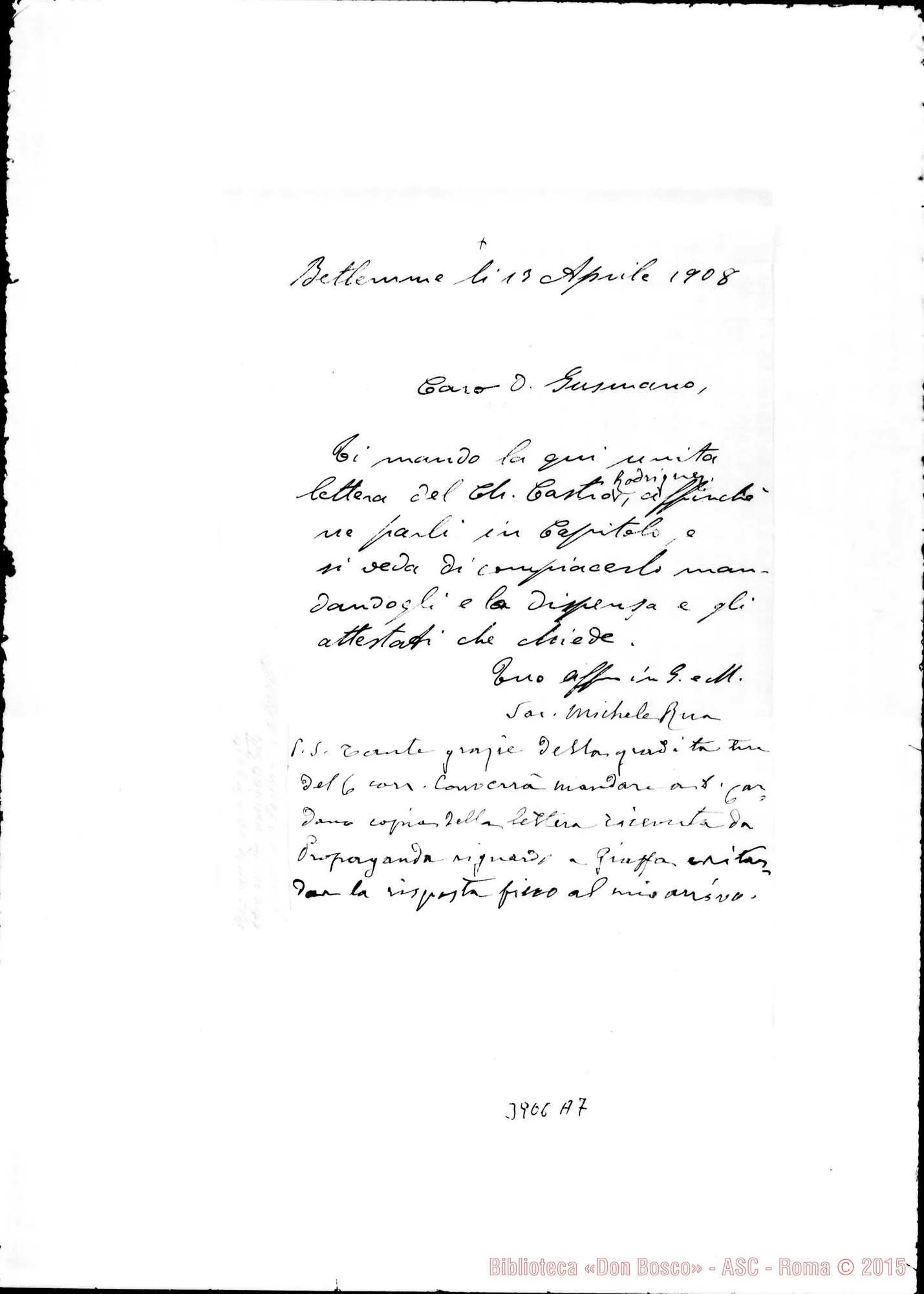 Fotogramma A 7 — « « Betlemme, 13-04-1908