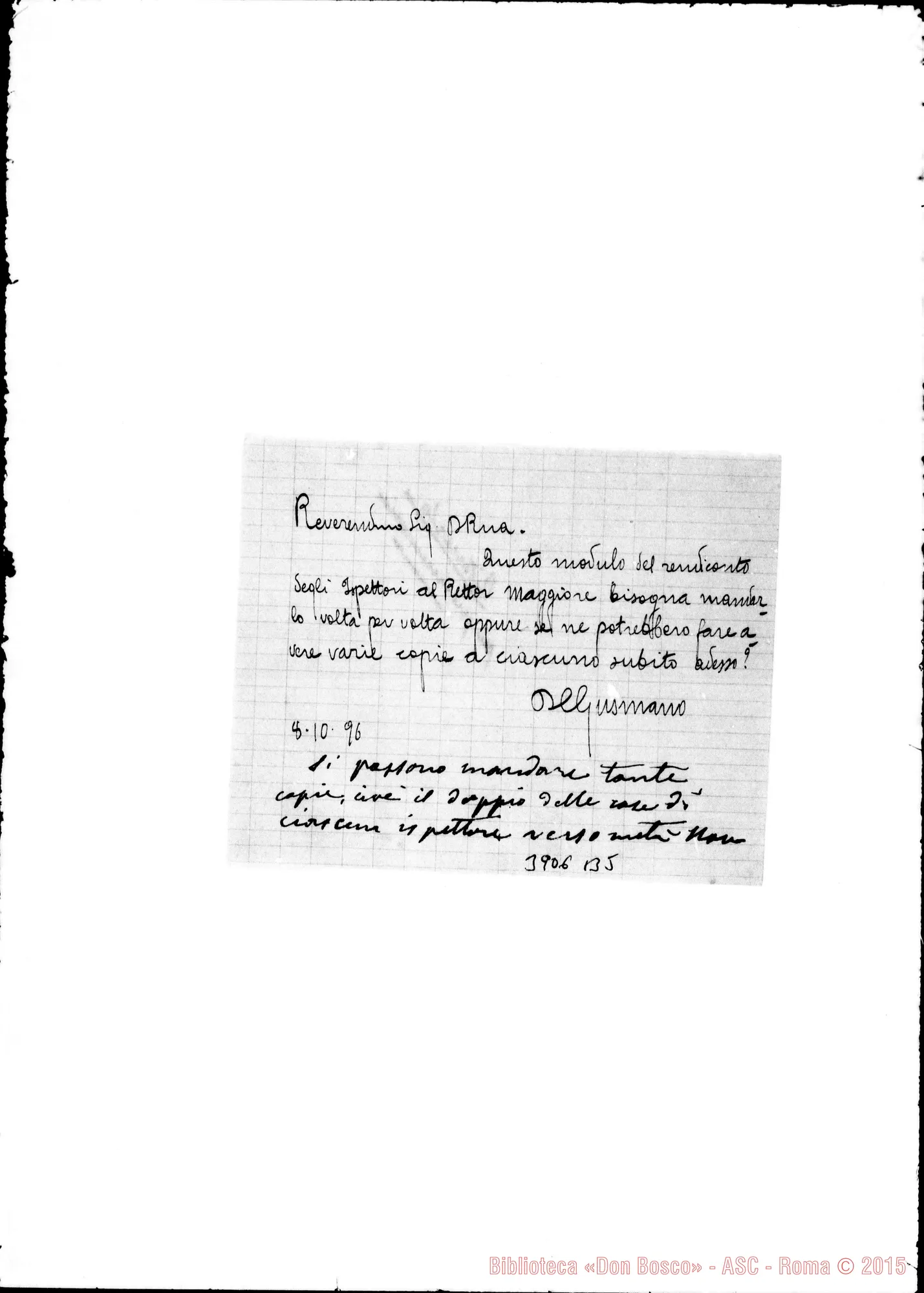 Fotogramma B 5 — « « senzadata 4 bigliettini