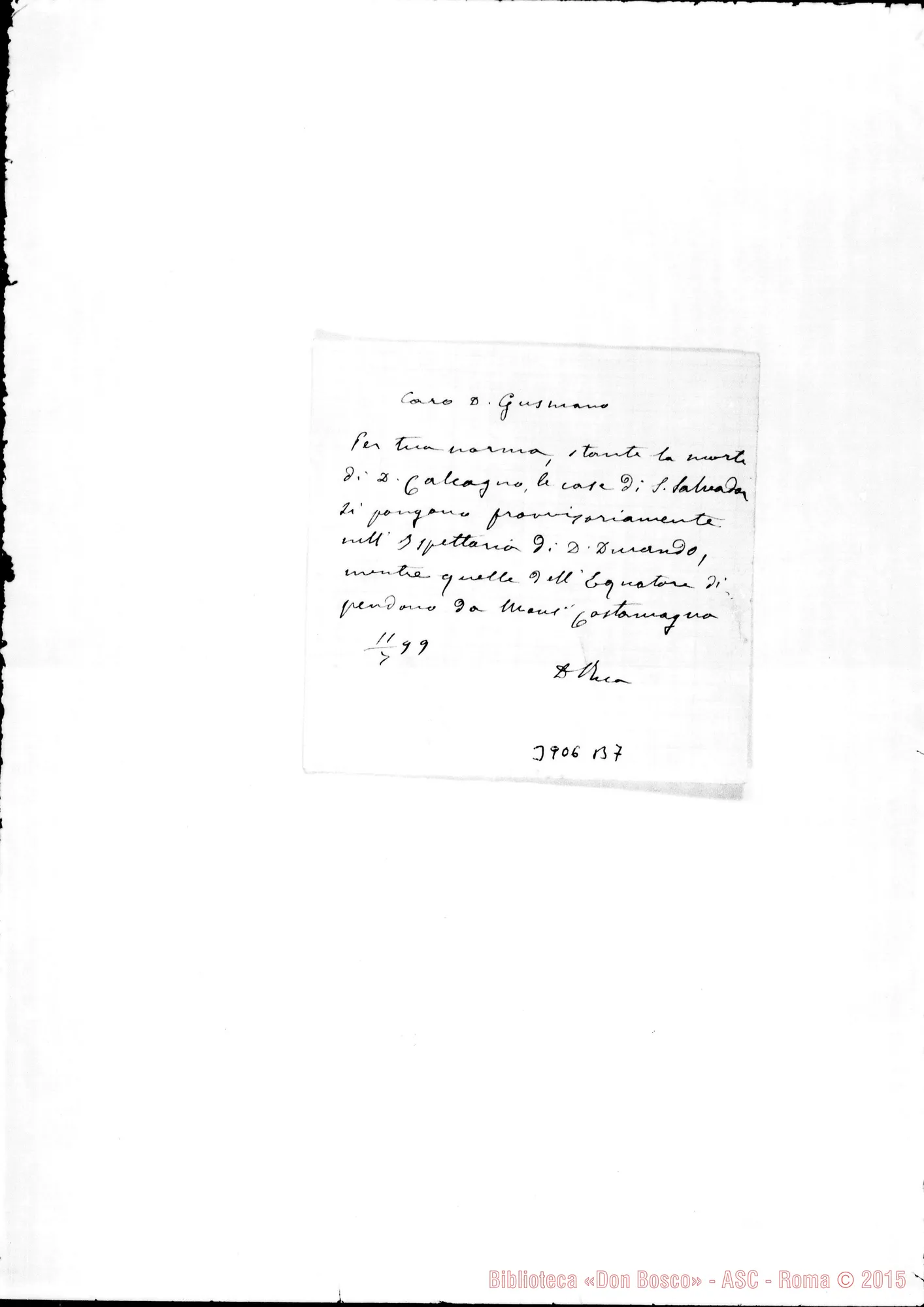 Fotogramma B 7 — « « senzadata 4 bigliettini
