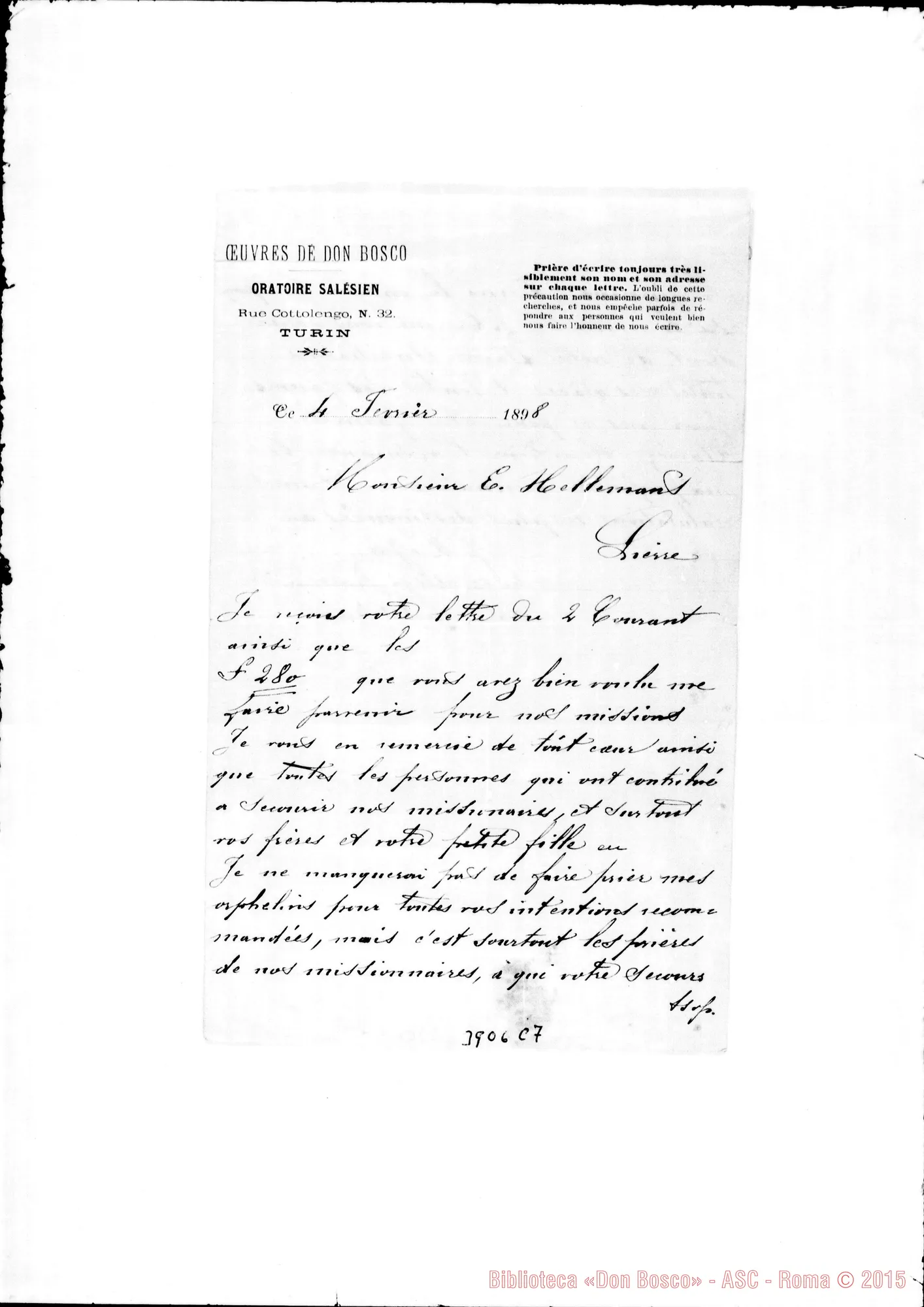 Fotogramma C 7 — Hellemans E., Monsieur Torino, 4-02-1898