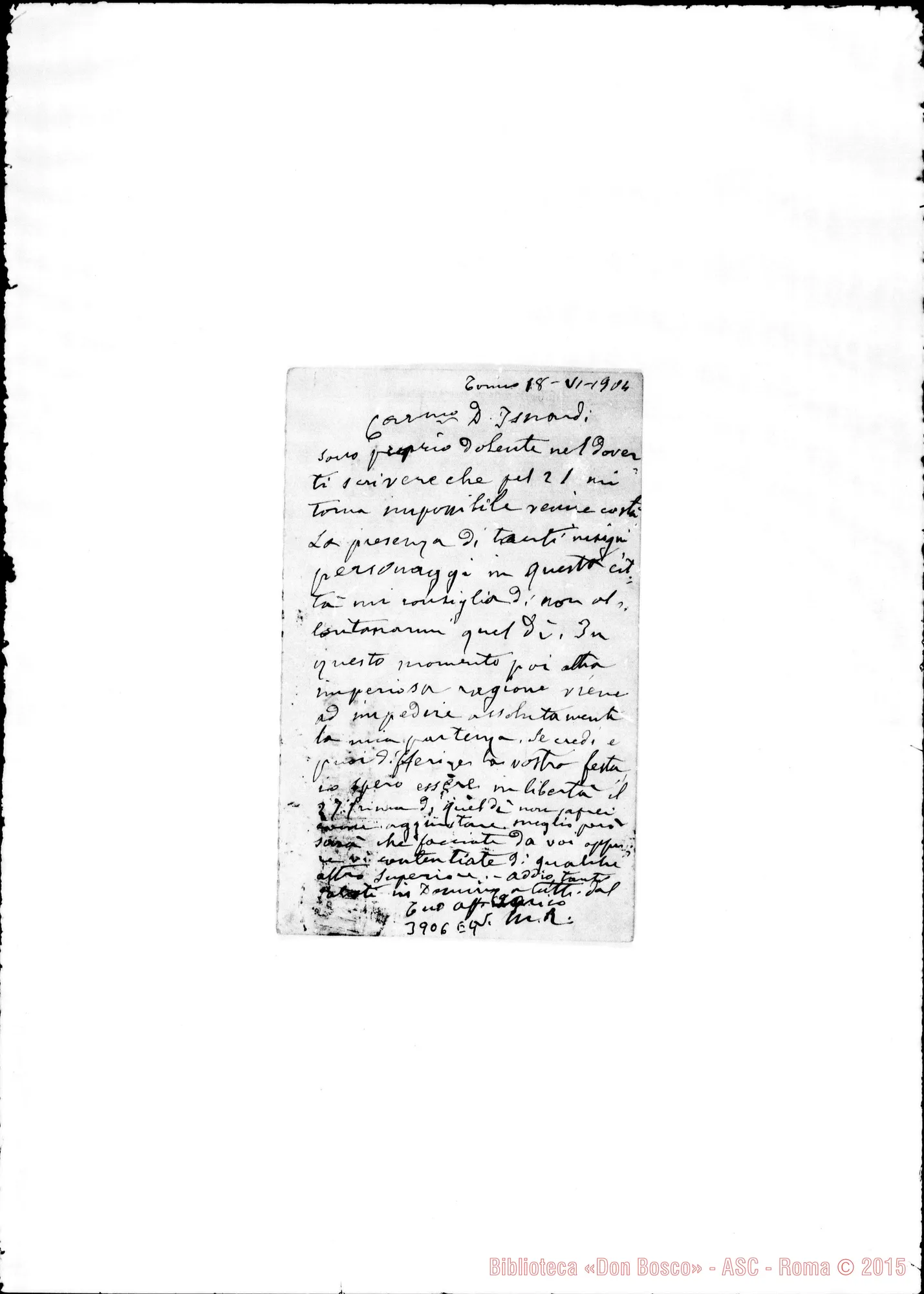 Fotogramma E 4 — « ¦ Torino, 18-06-1904