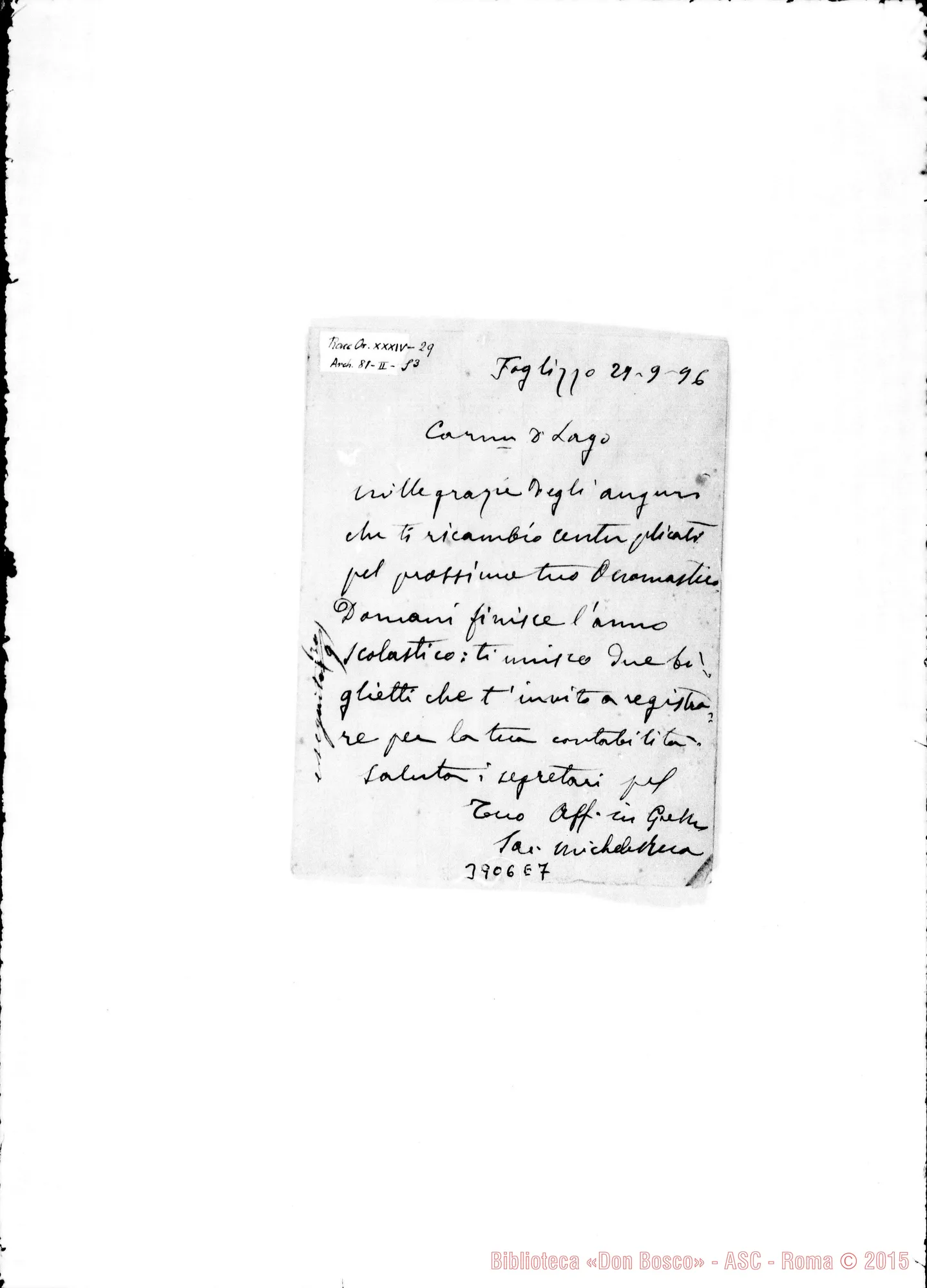Fotogramma E 7 — « « Foglizzo, 29-09-1896