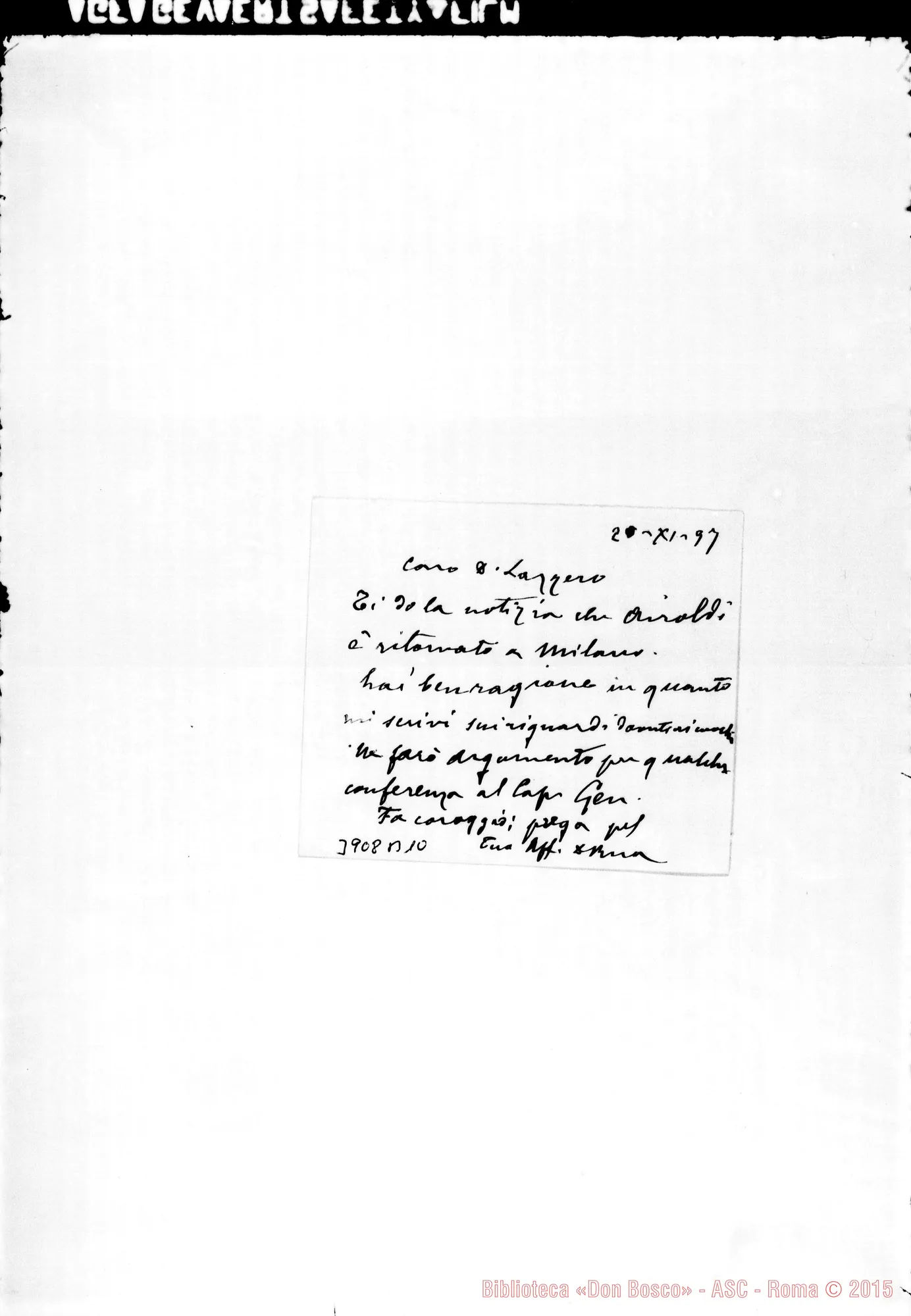 Fotogramma B 10 — « « Torino, 20-11-1897