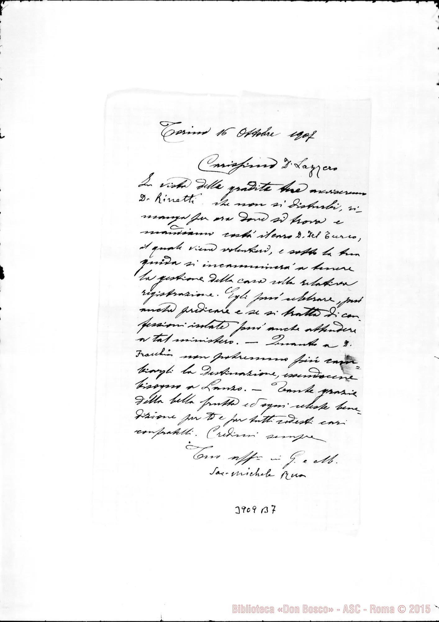 Fotogramma B 7 — « « Torino, 16-10-1907