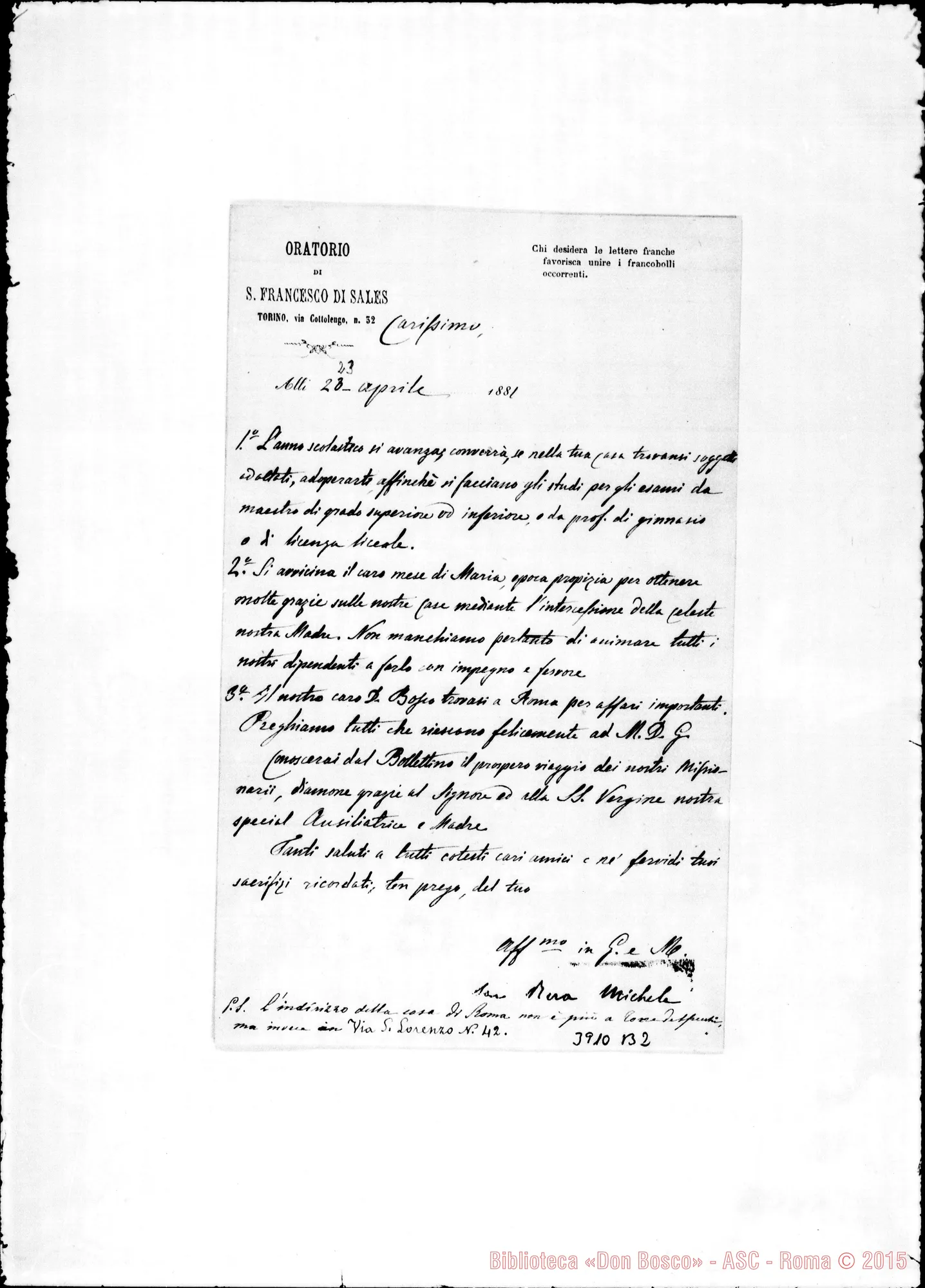 Fotogramma B 2 — « « « « Torino, 23-04-1881