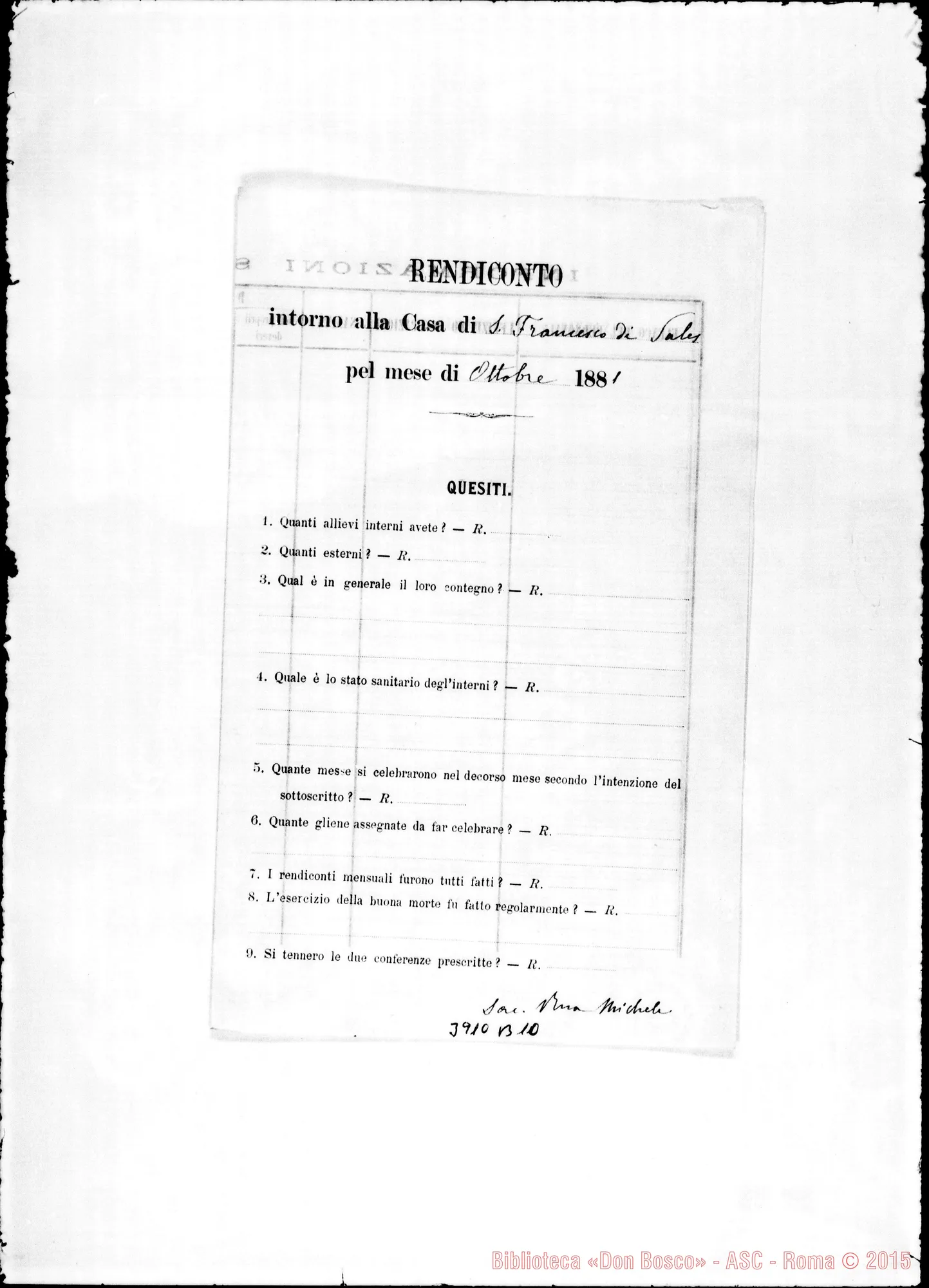 Fotogramma B 10 — « « « « Torino, 25-10-1881