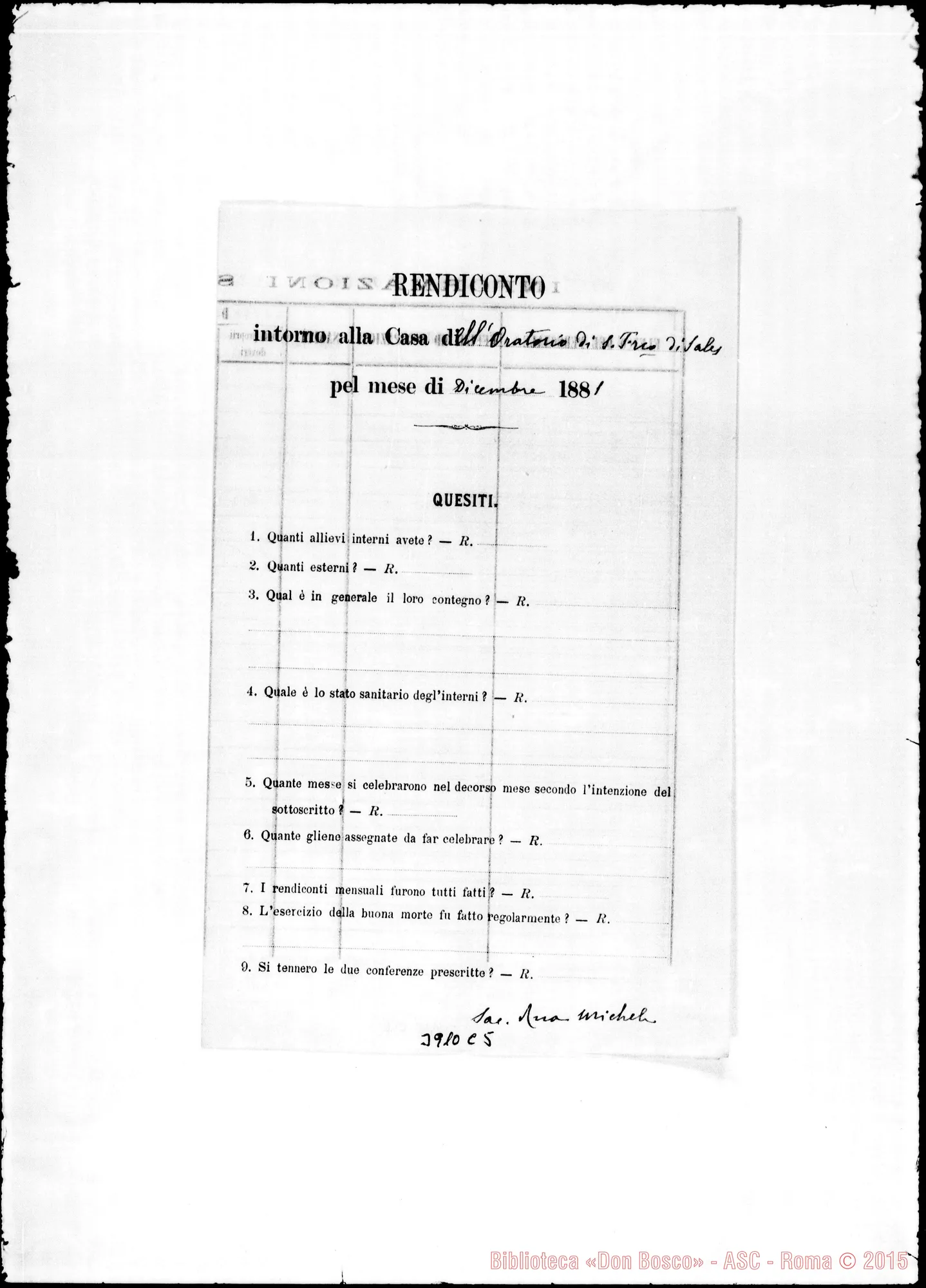 Fotogramma C 5 — « « « « Torino, 28-12-1881