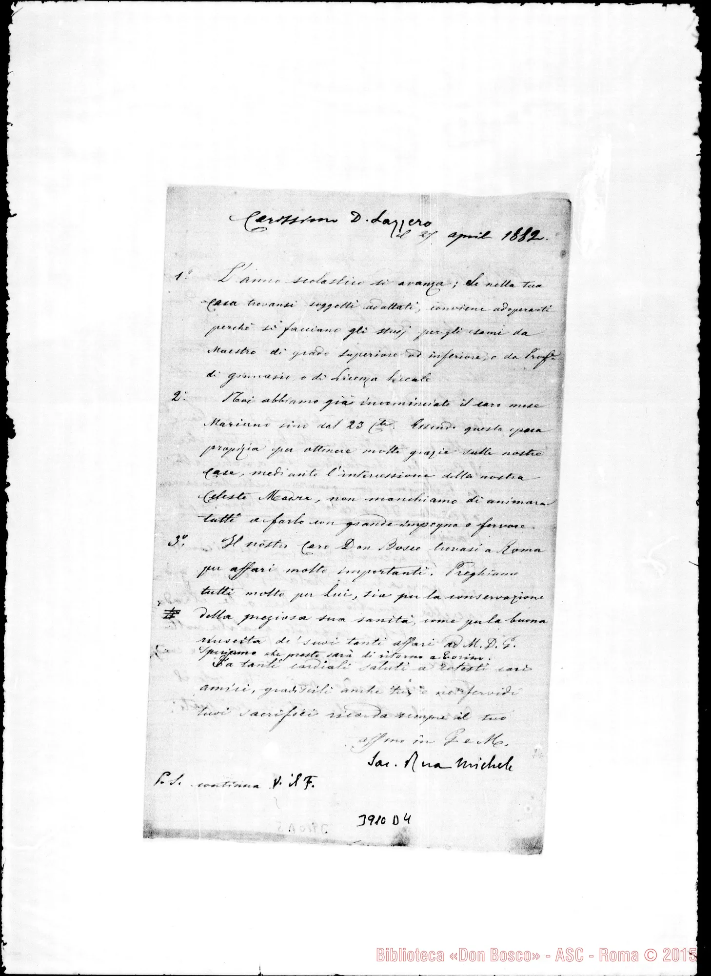 Fotogramma D 4 — « « « « Torino, 27-04-1882