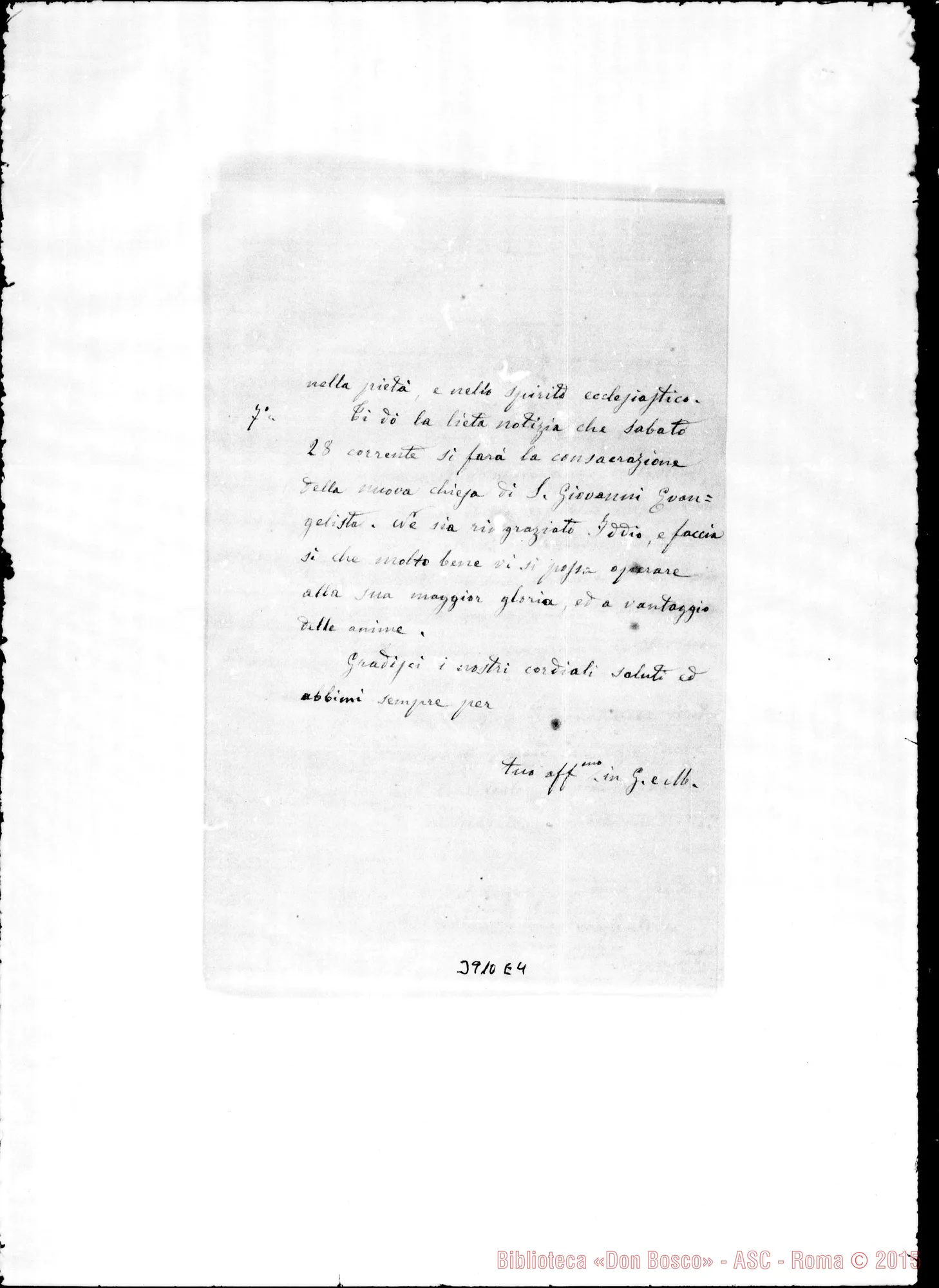 Fotogramma E 4 — « « « « Torino, 27-10-1882