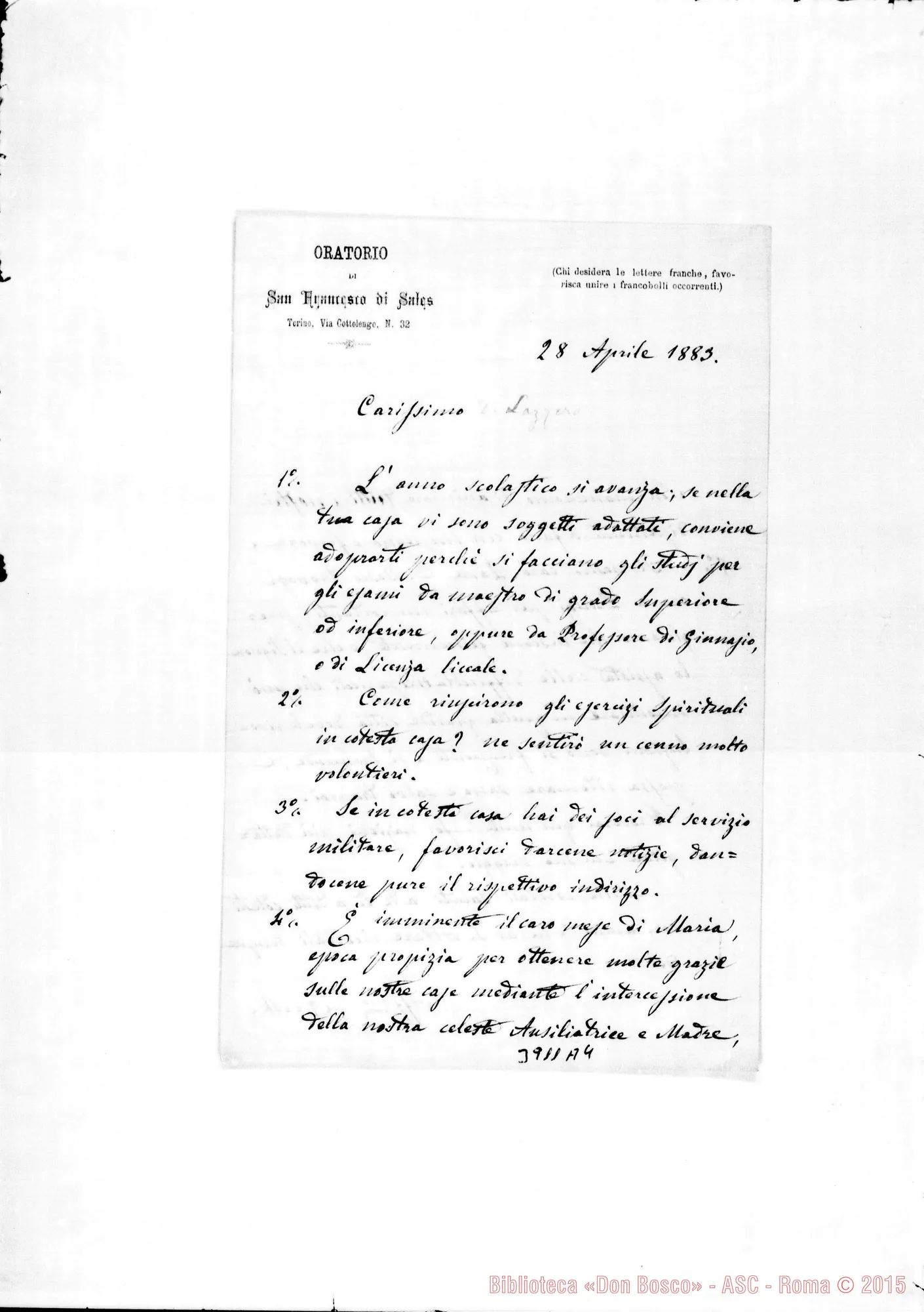 Fotogramma A 4 — « « « « Torino, 28-04-1883