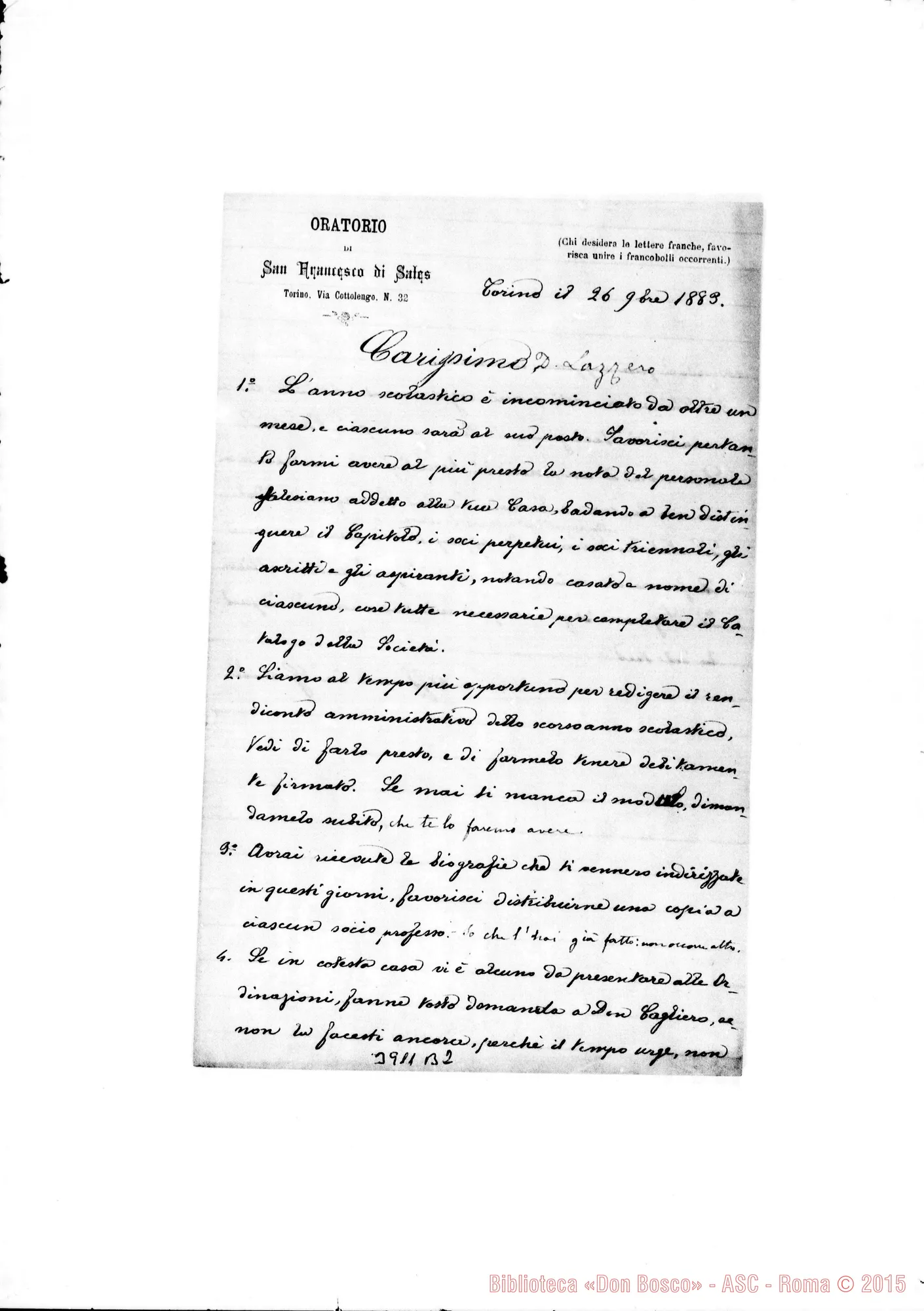 Fotogramma B 2 — « « « « Torino, 26-11-1883