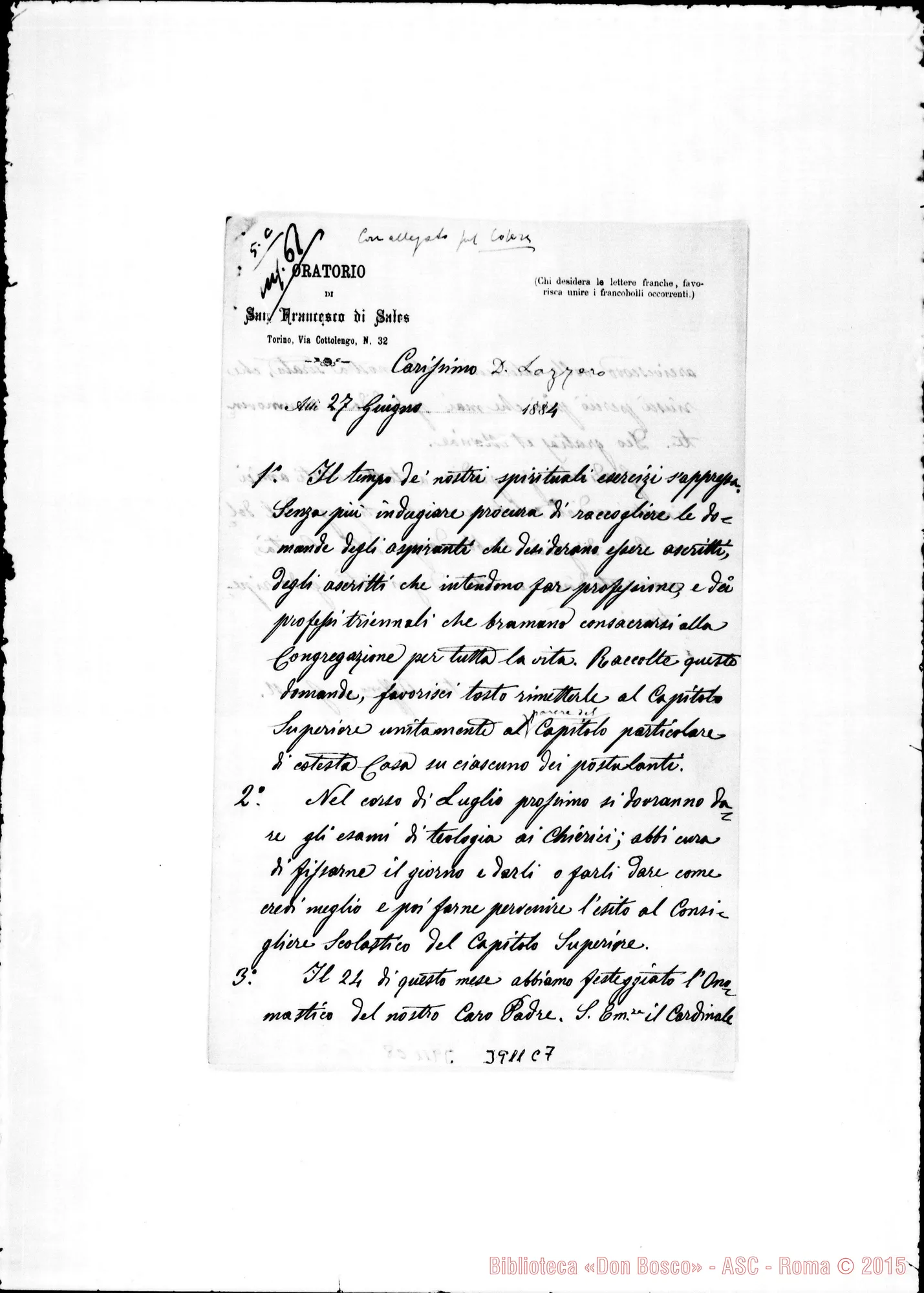 Fotogramma C 7 — « « « « Torino, 27-06-1884