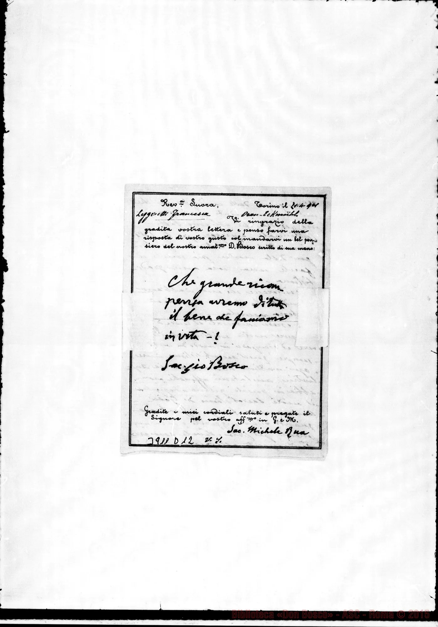 Fotogramma D 12 — « « Torino, 21-04-1901