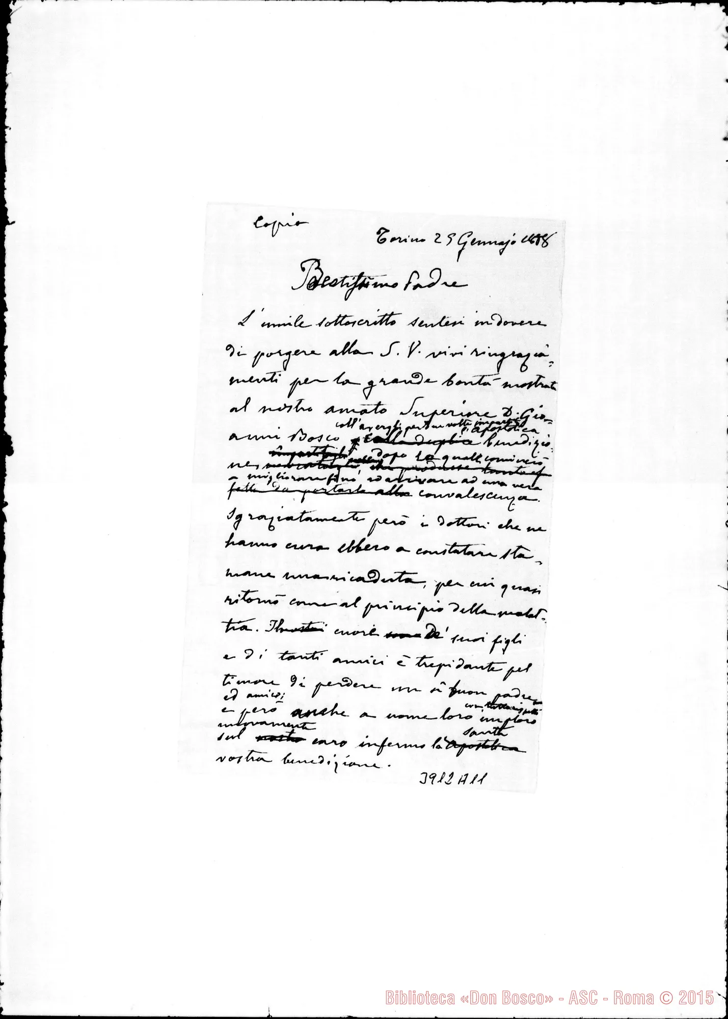 Fotogramma A 11 — Leone Xin Torino, 25-01-1888