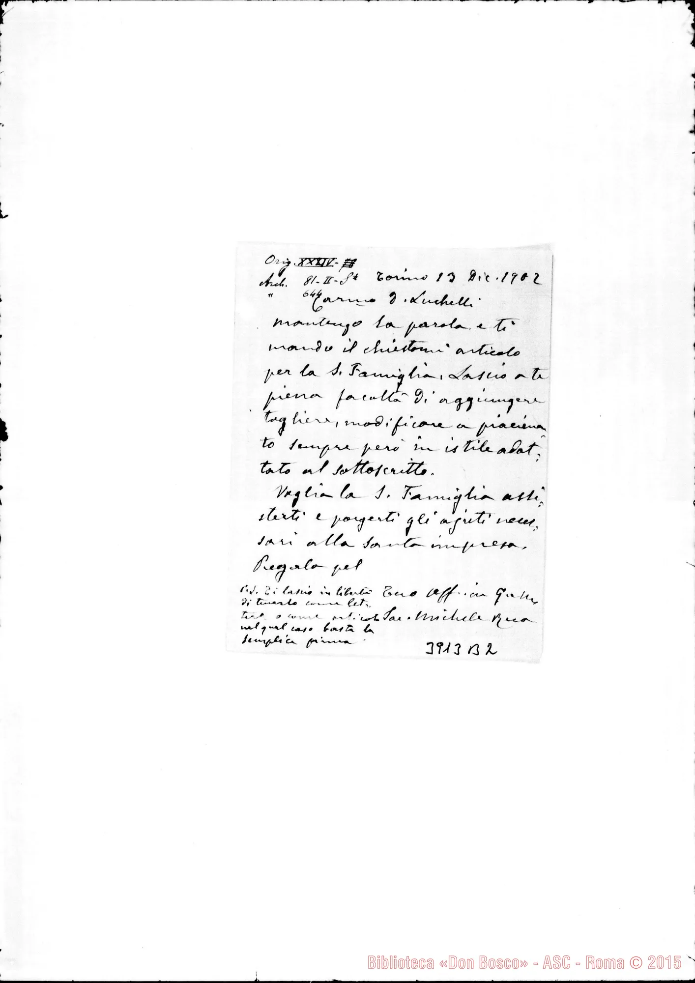 Fotogramma B 2 — « « Torino, 13-12-1902