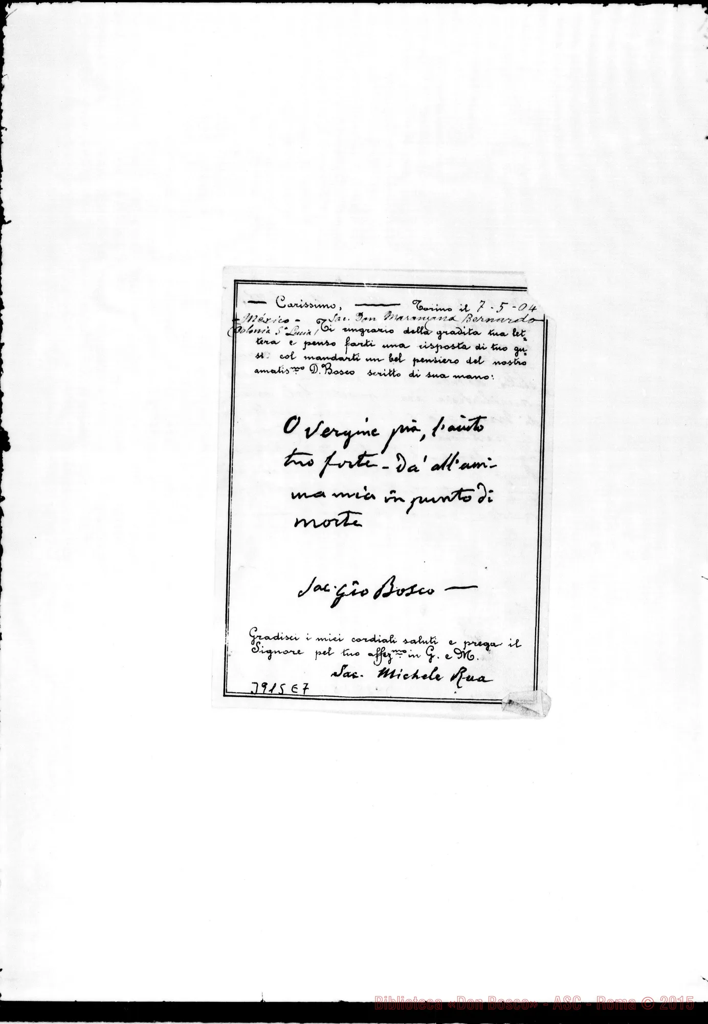 Fotogramma E 7 — « « Torino, 7-05-1904