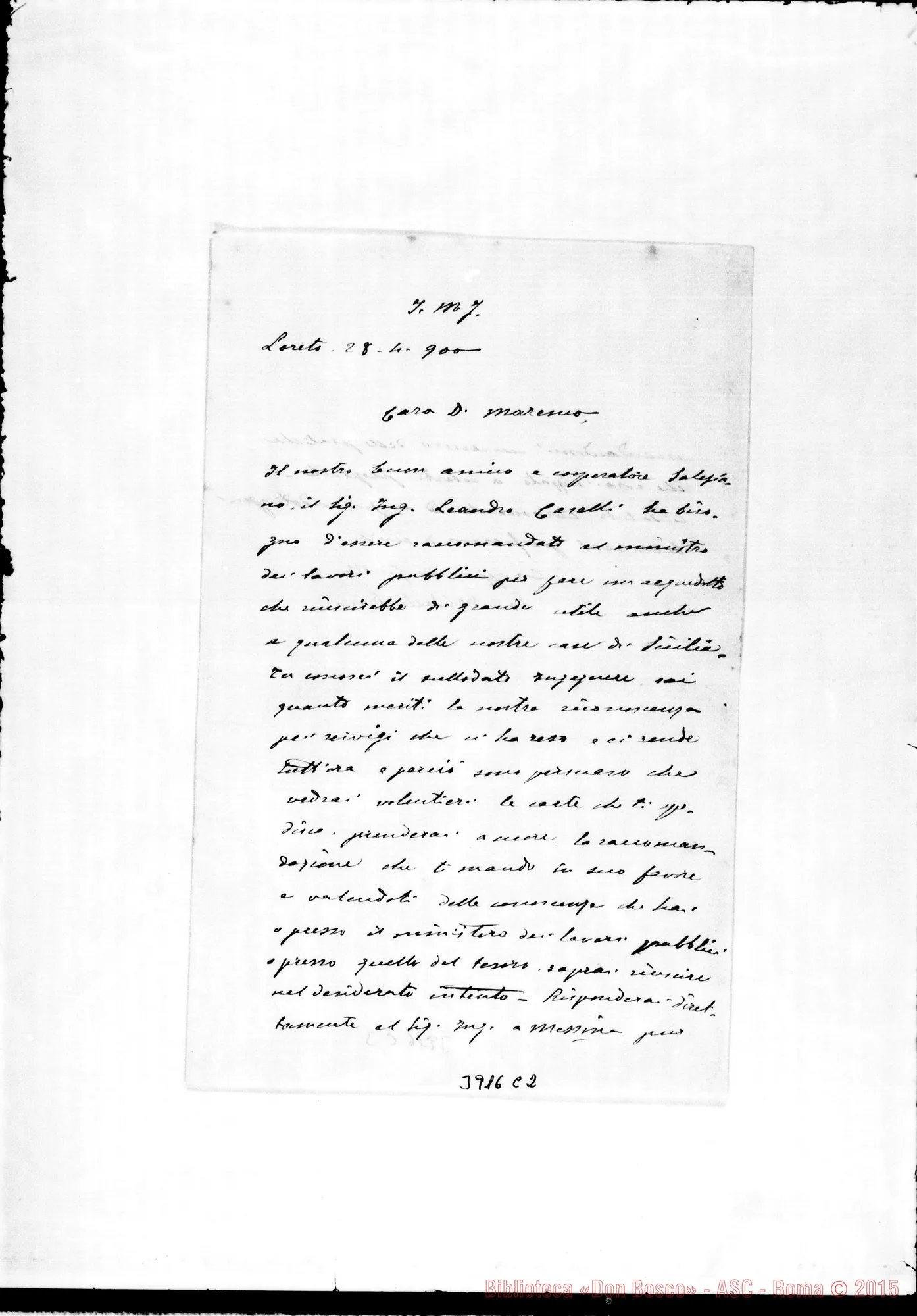 Fotogramma C 2 — « « Loreto, 28-04-1900