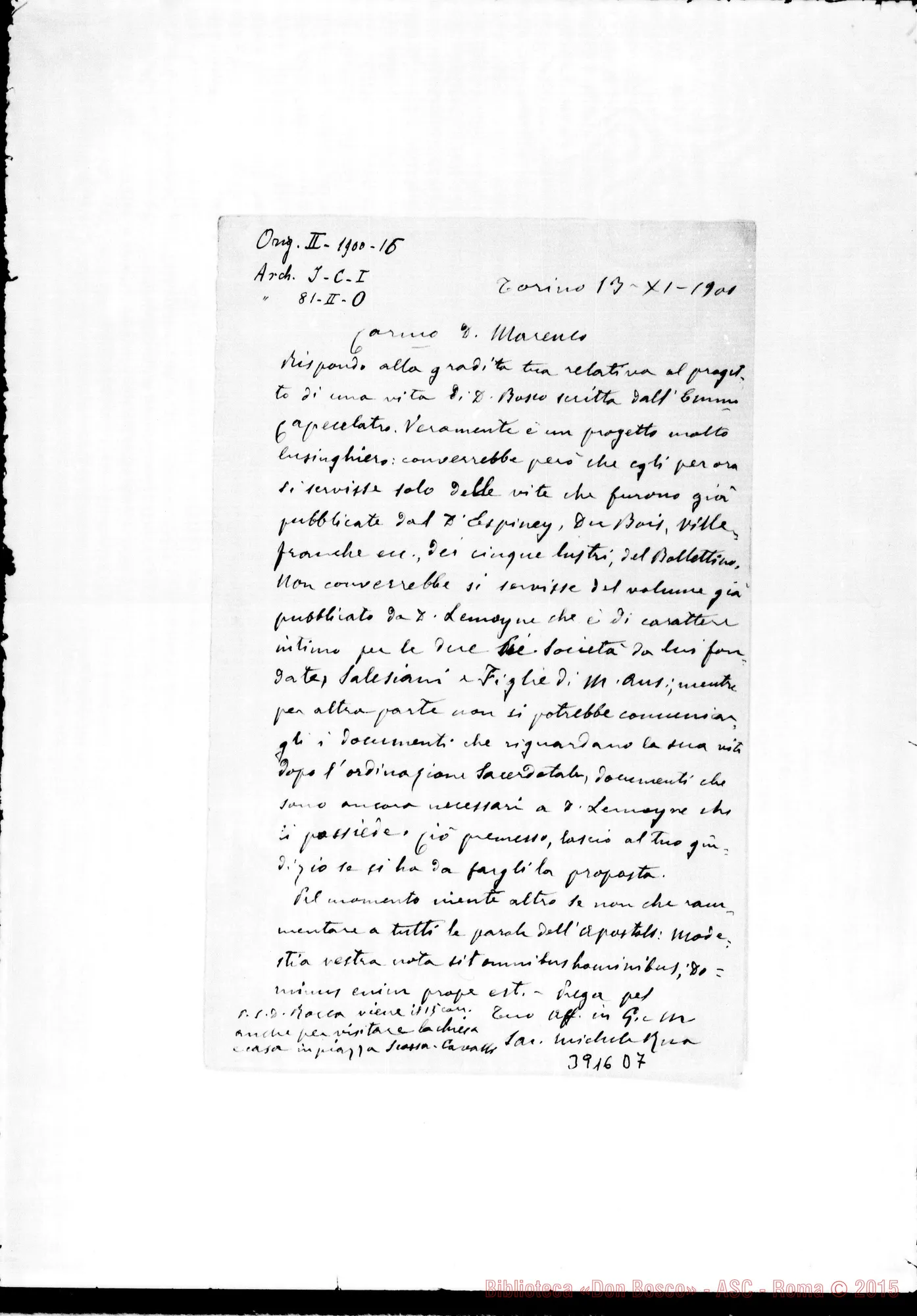 Fotogramma D 7 — « « Torino, 13-11-1900