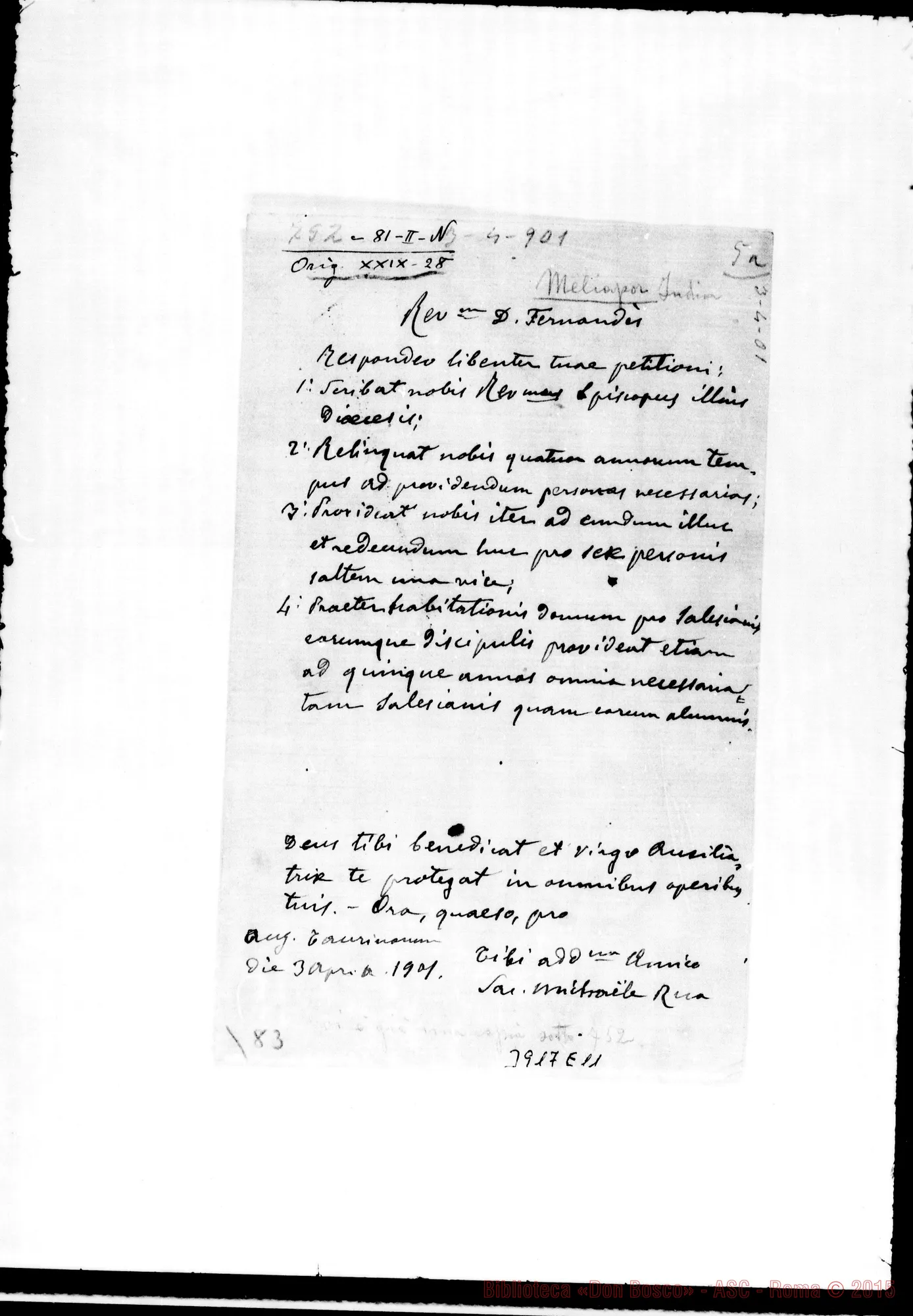 Fotogramma E 11 — Meliapor: per fondazione Torino, 3-04-1901