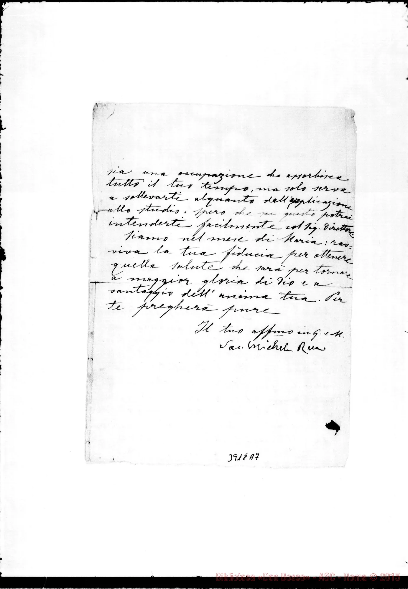 Fotogramma A 7 — Miller Francesco, SDB Torino, 05-1909