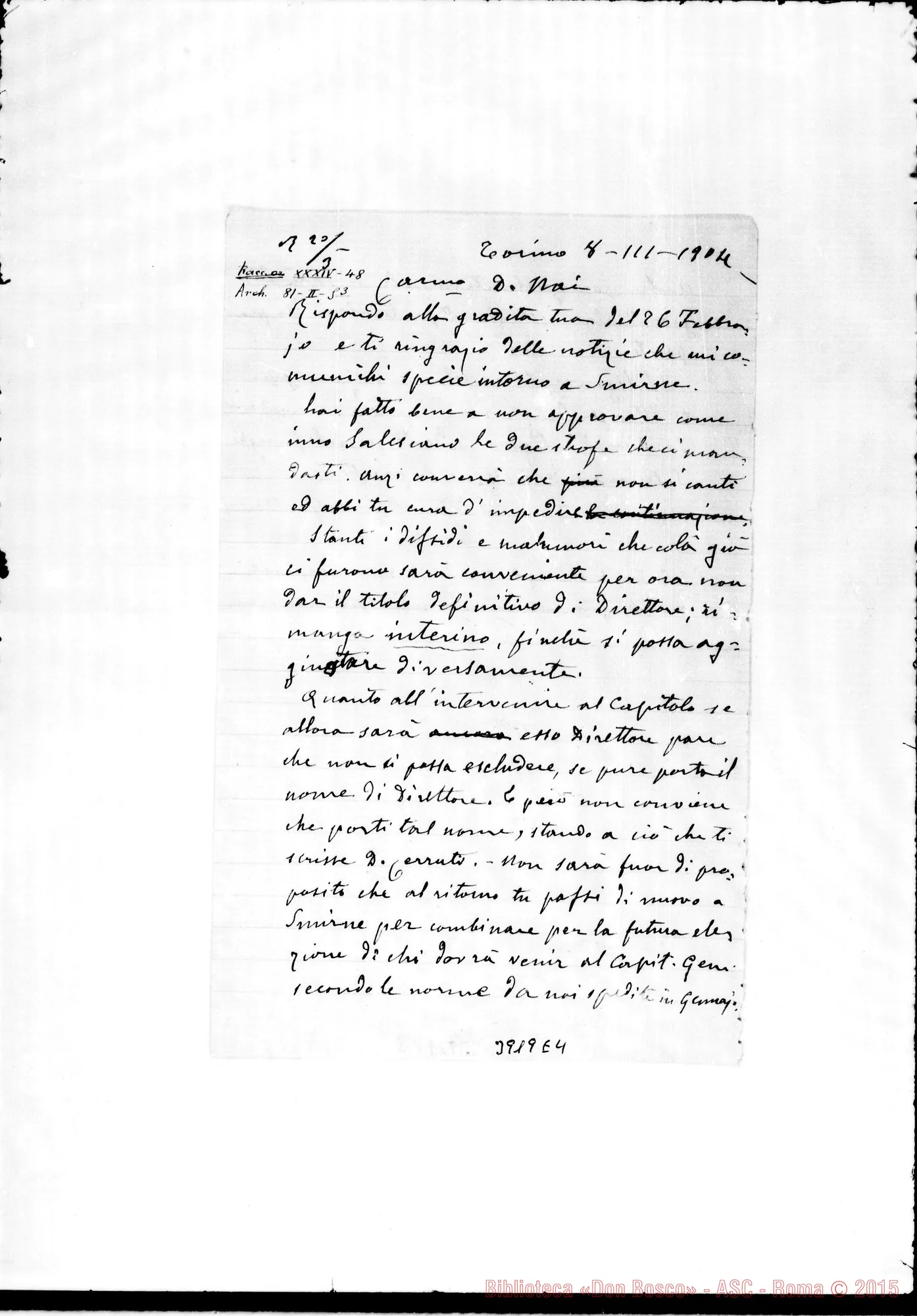 Fotogramma E 4 — « « Torino, 8-03-1904