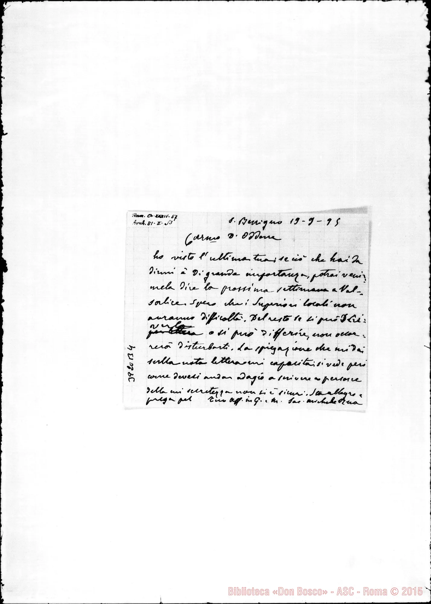 Fotogramma B 4 — « « S. Benigno, 19-09-1895