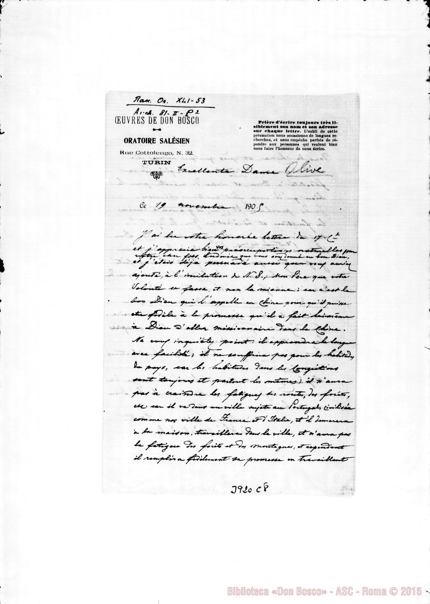 Fotogramma C 8 — « Torino, 19-11-1905