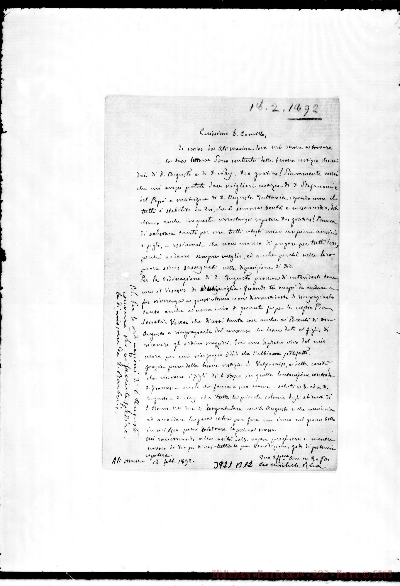 Fotogramma B 12 — « « Ali Marina, 18-02-1892
