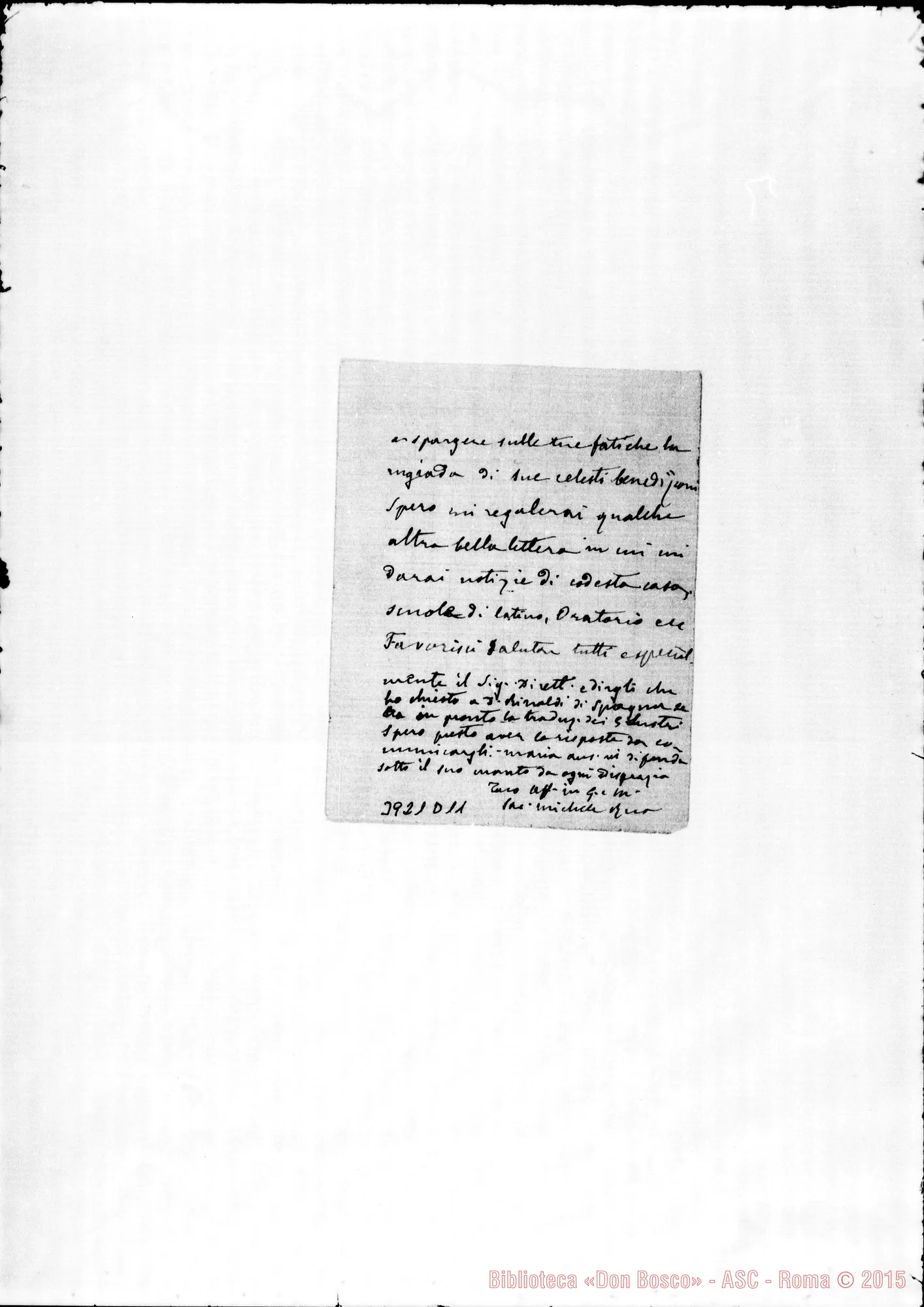Fotogramma D 11 — Paolini Edvigio, SDB Torino, 15-04-1896