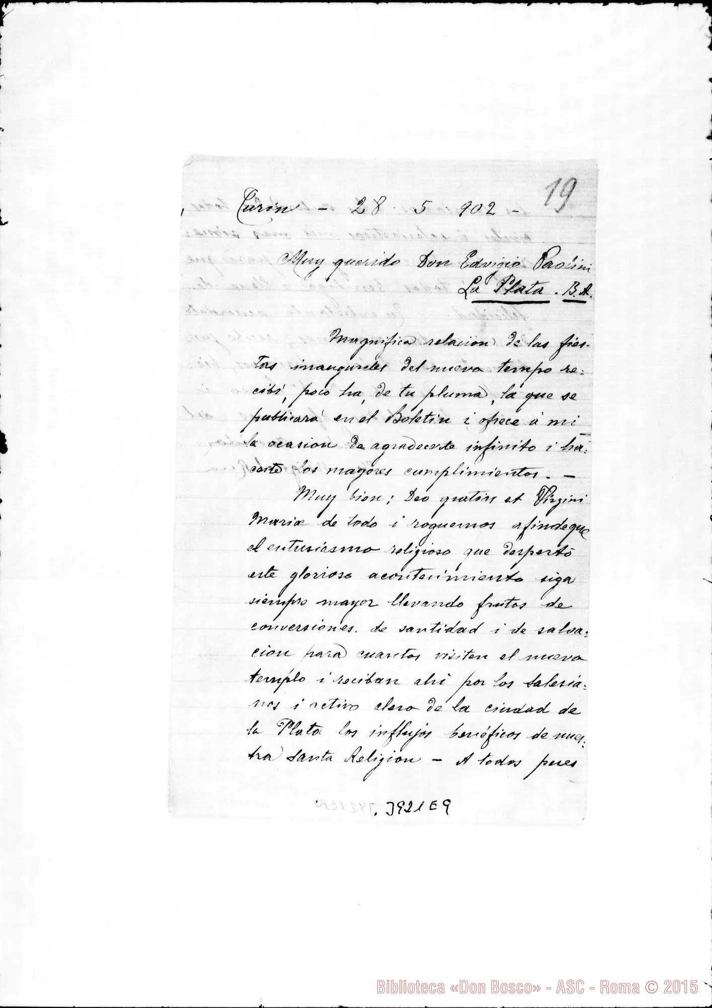 Fotogramma E 9 — « « Torino, 28-05-1902