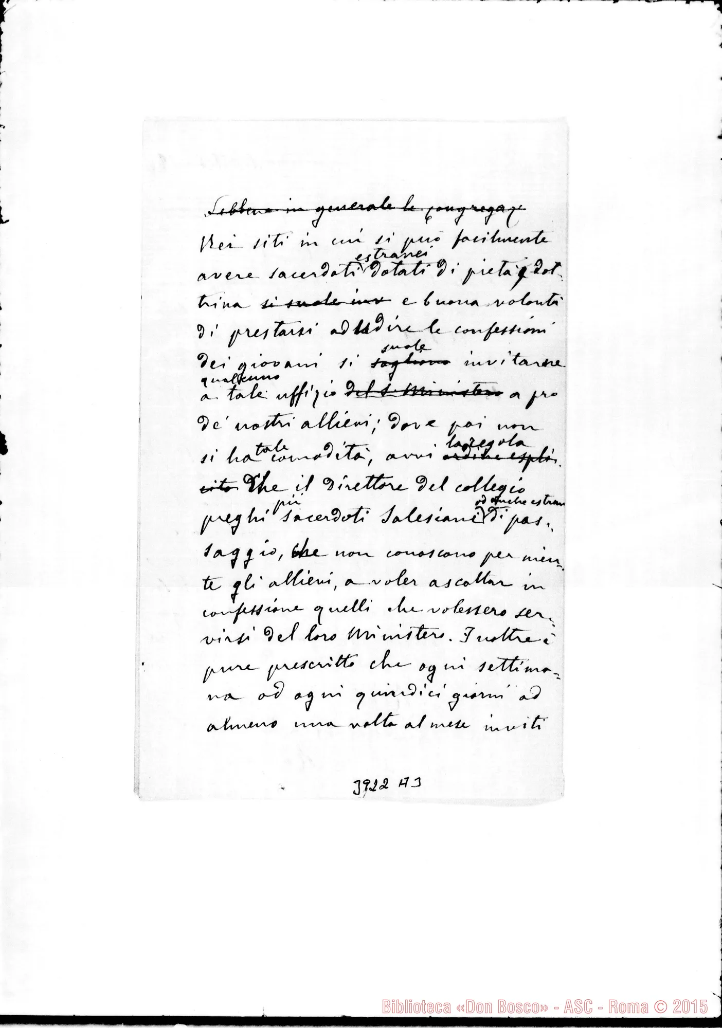 Fotogramma A 3 — Parocchi Lucido Maria, card. Torino, 1-10-1896