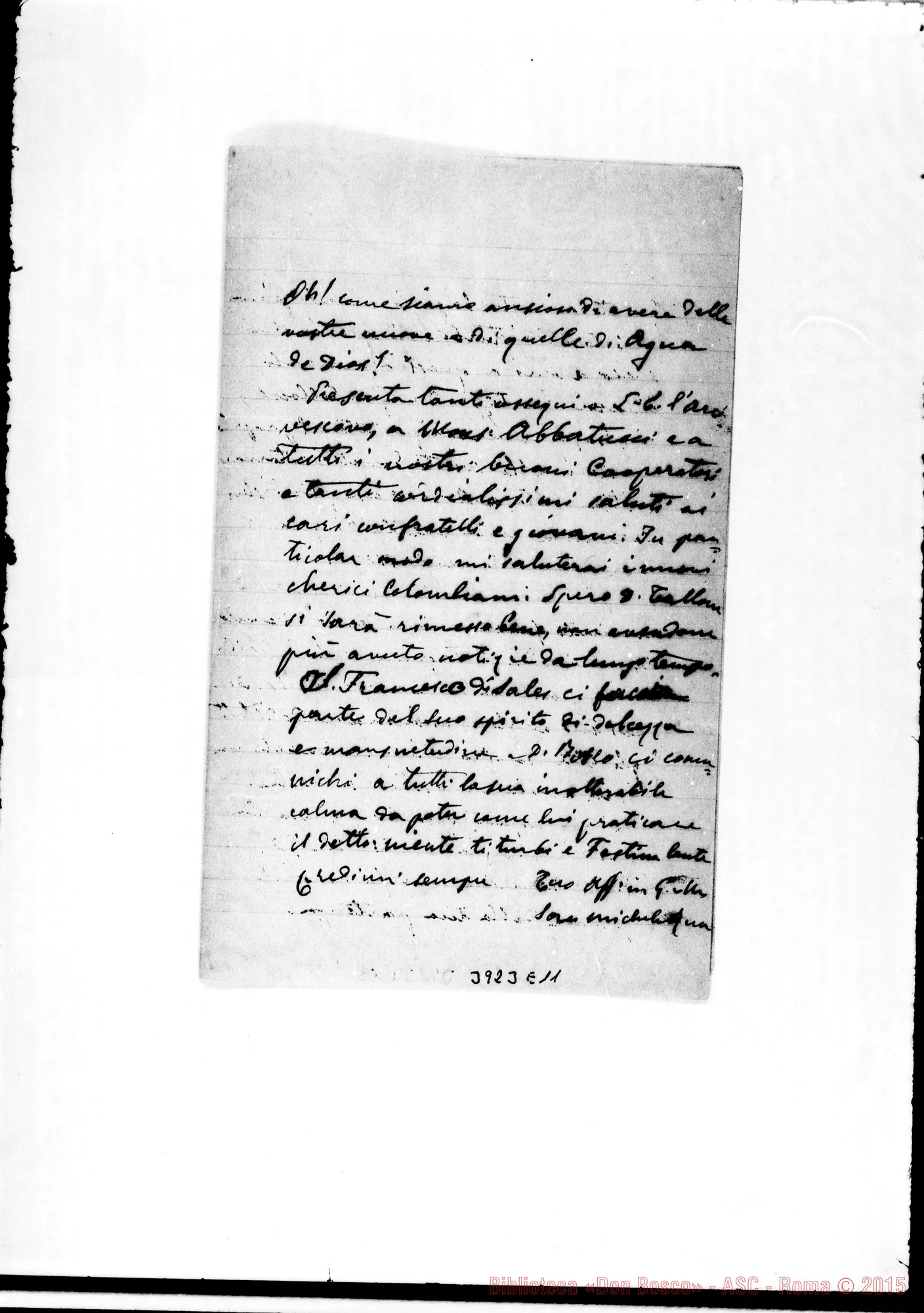Fotogramma E 11 — Rabagliati Evasio, SDB Torino, 27-01-1893