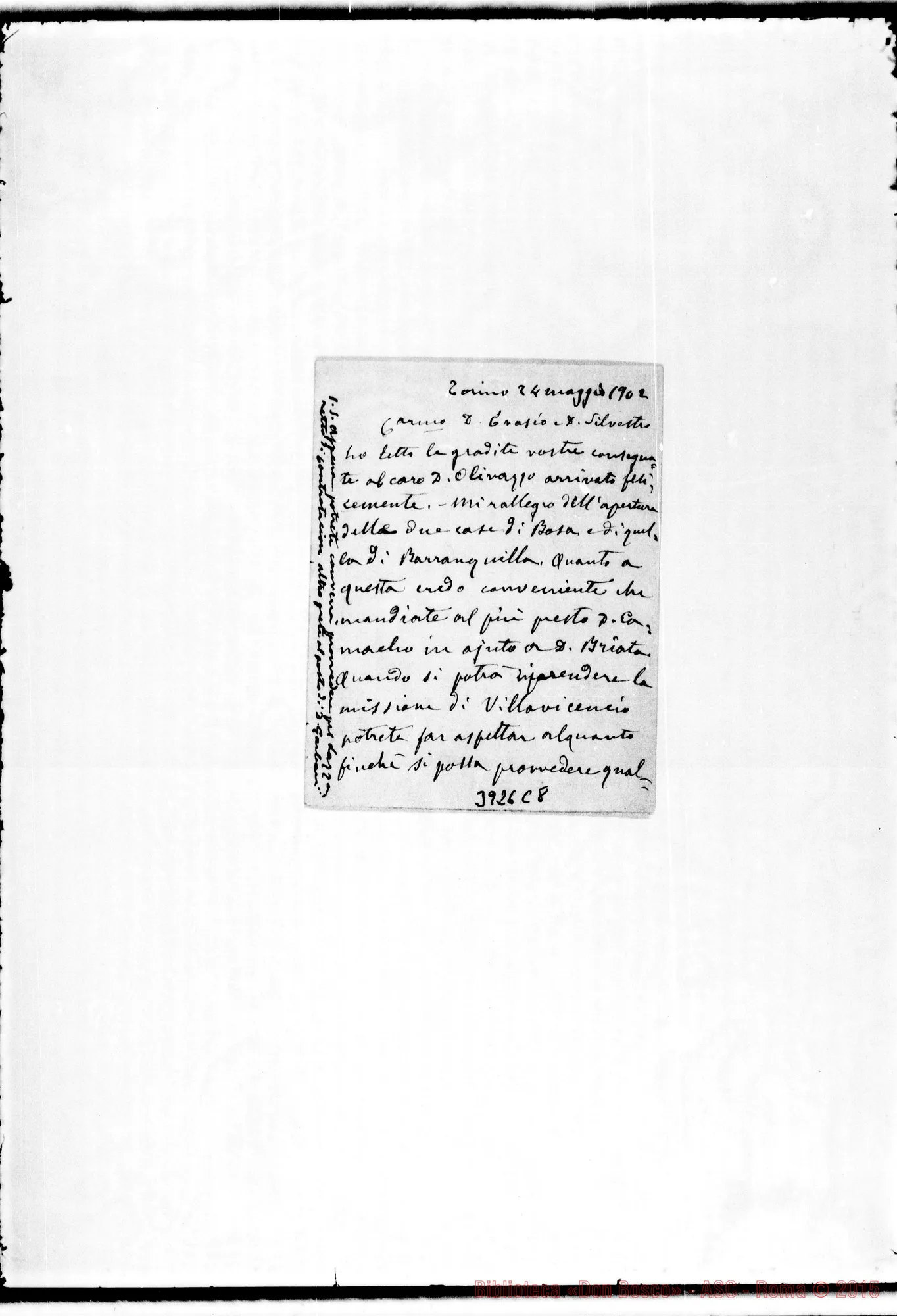 Fotogramma C 8 — « « Torino, 24-05-1902