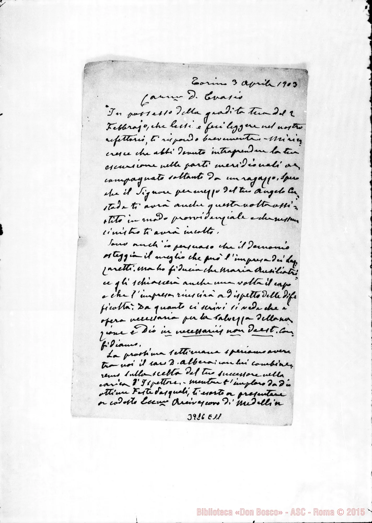 Fotogramma E 11 — « « Torino, 3-04-1903