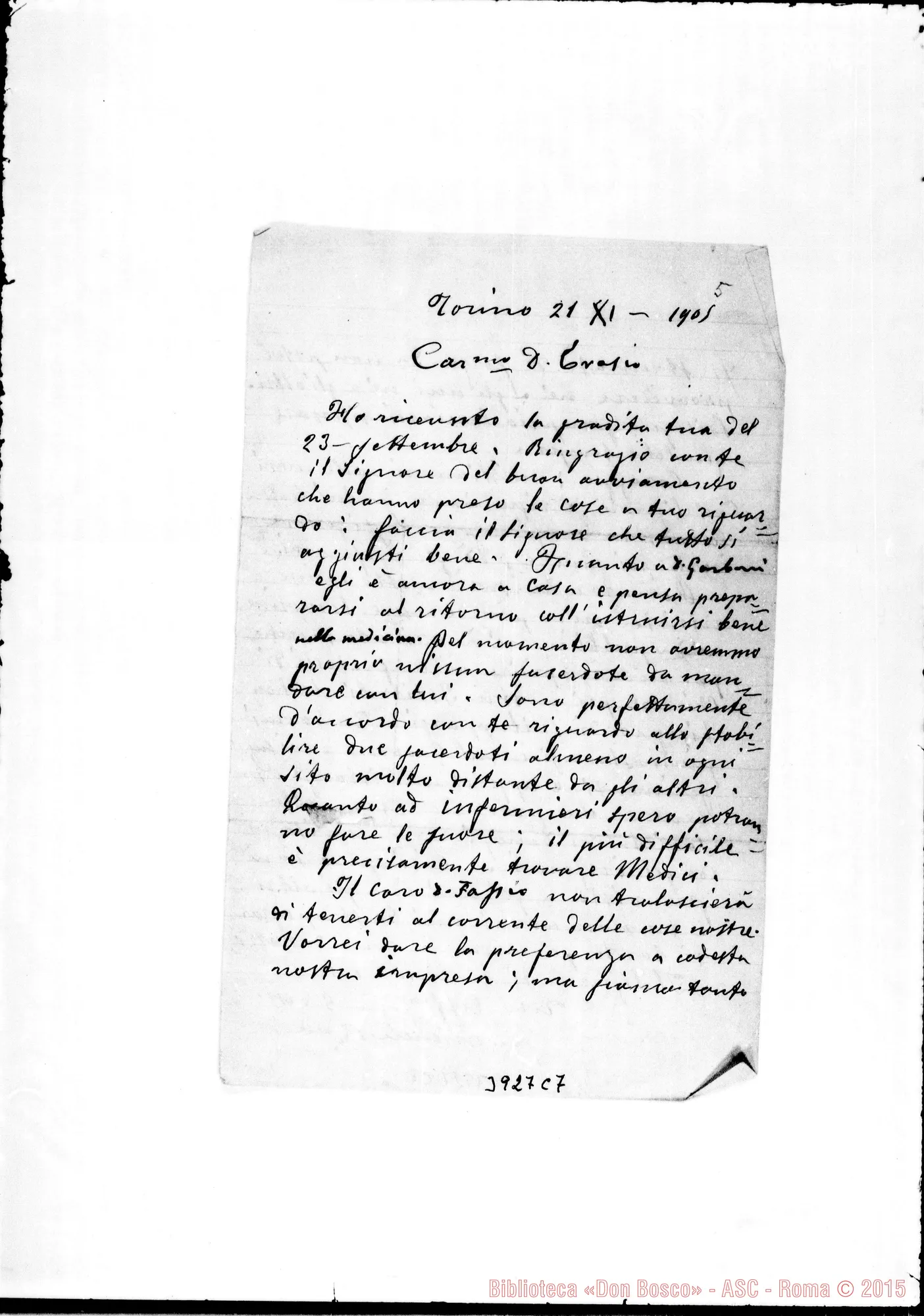 Fotogramma C 7 — « « Torino, 21-11-1905