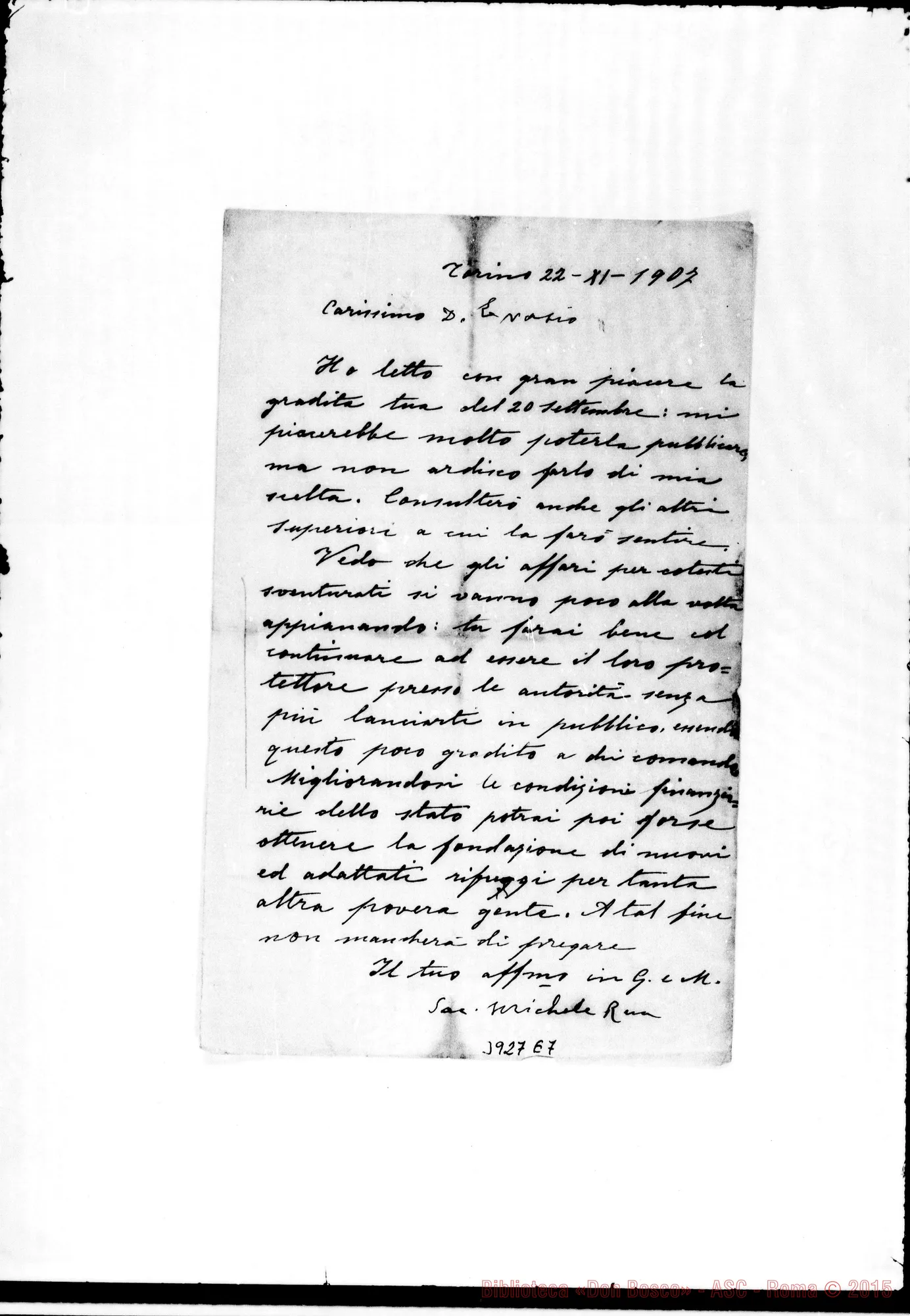 Fotogramma E 7 — « « Torino, 22-11-1907