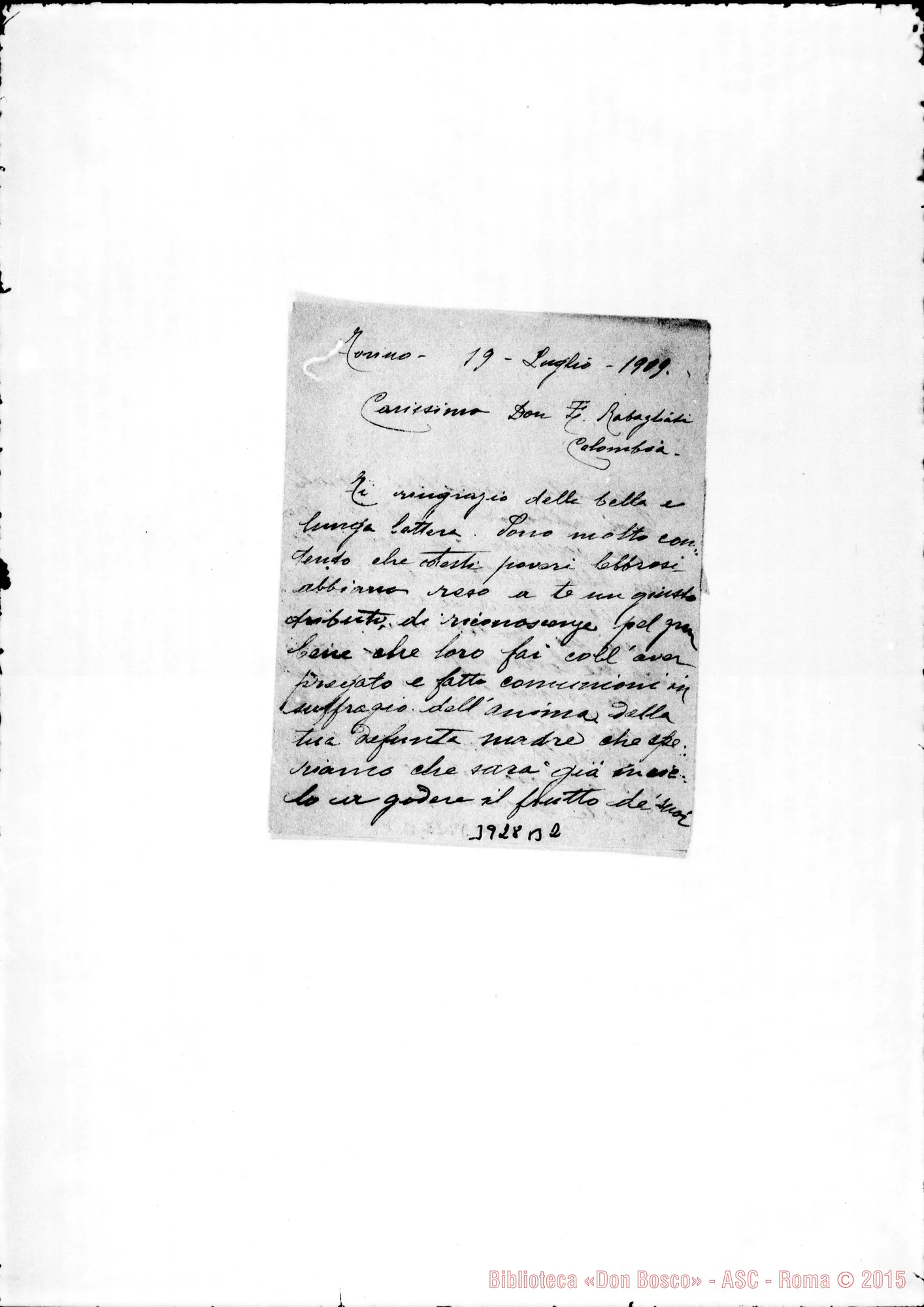 Fotogramma B 2 — « « Torino, 19-07-1909