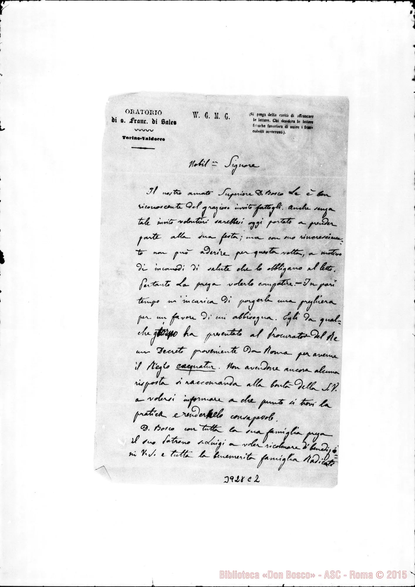 Fotogramma C 2 — Radicati Luigi di Passerano Torino, 21-06-1869