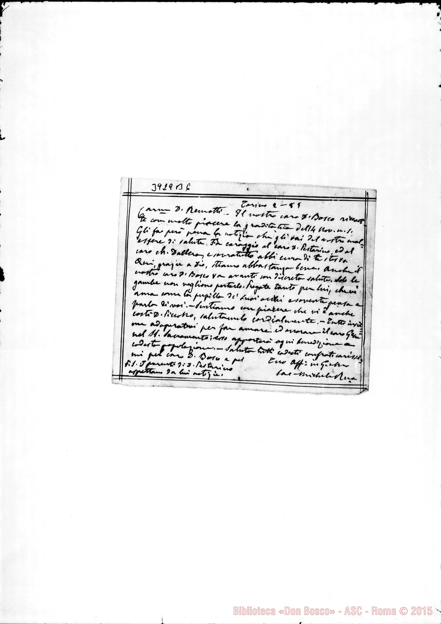 Fotogramma B 6 — Remotti Taddeo, SDB Torino, 2-01-1885