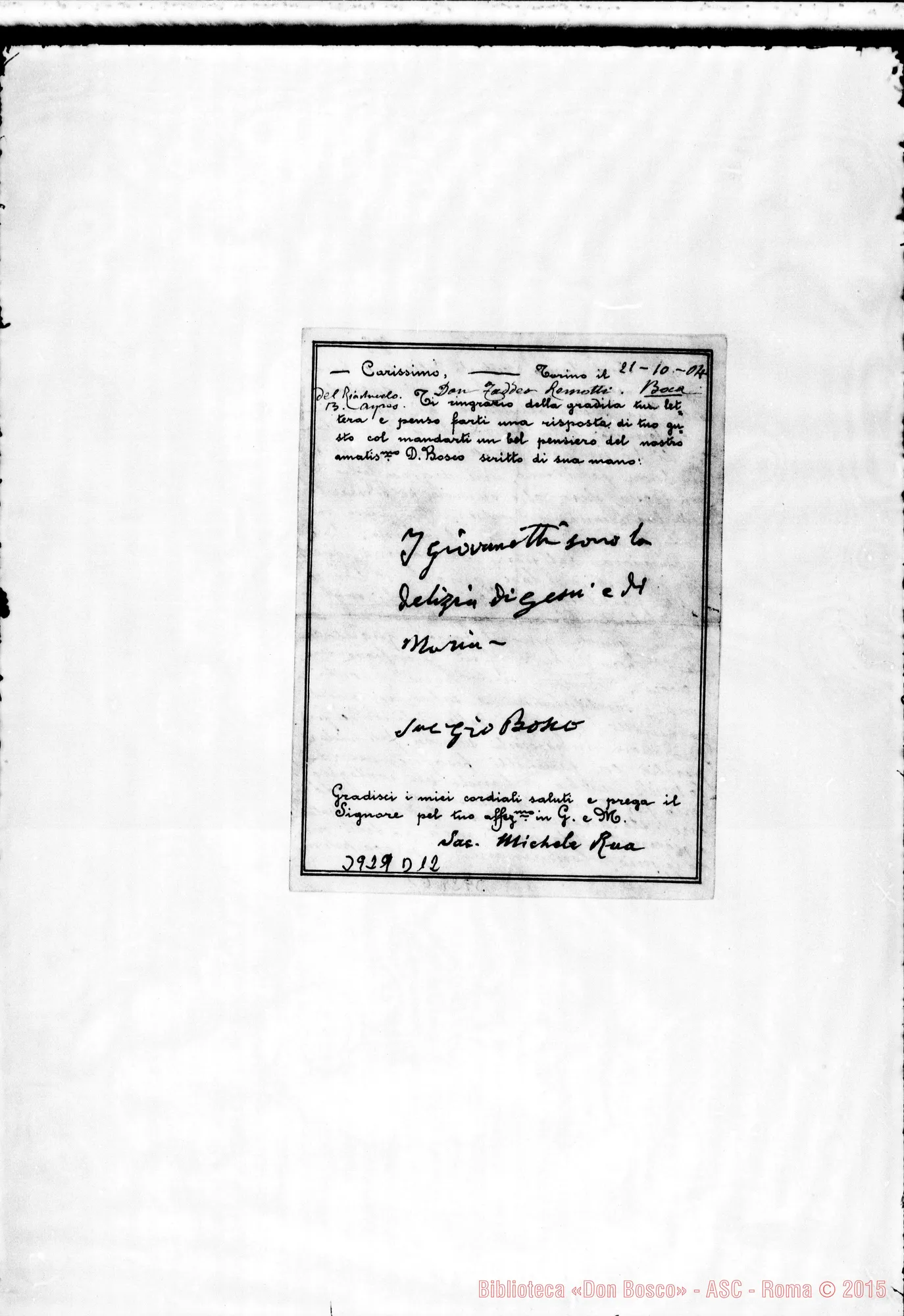 Fotogramma D 12 — « « Torino, 21-10-1904