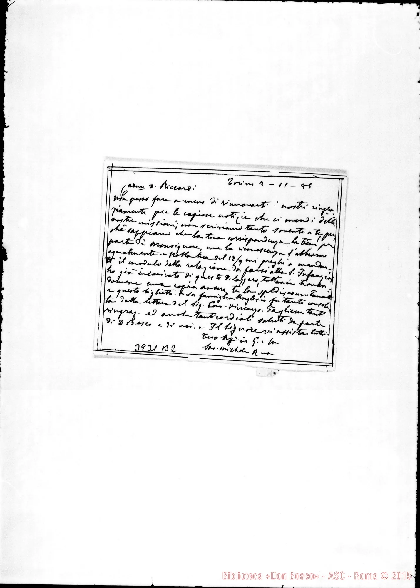 Fotogramma B 2 — « « Torino, 2-11-1885