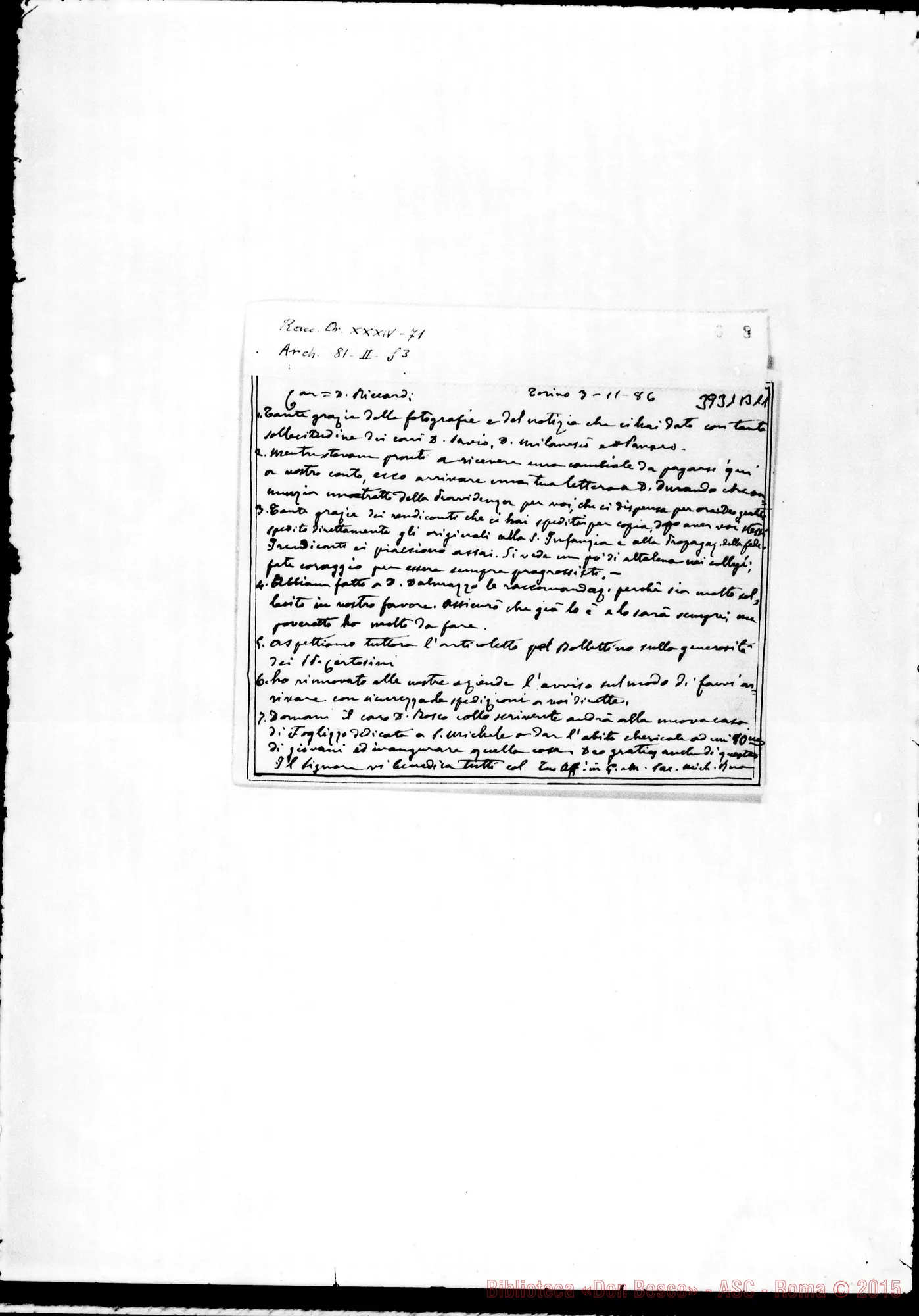 Fotogramma B 11 — « « Torino, 3-11-1886