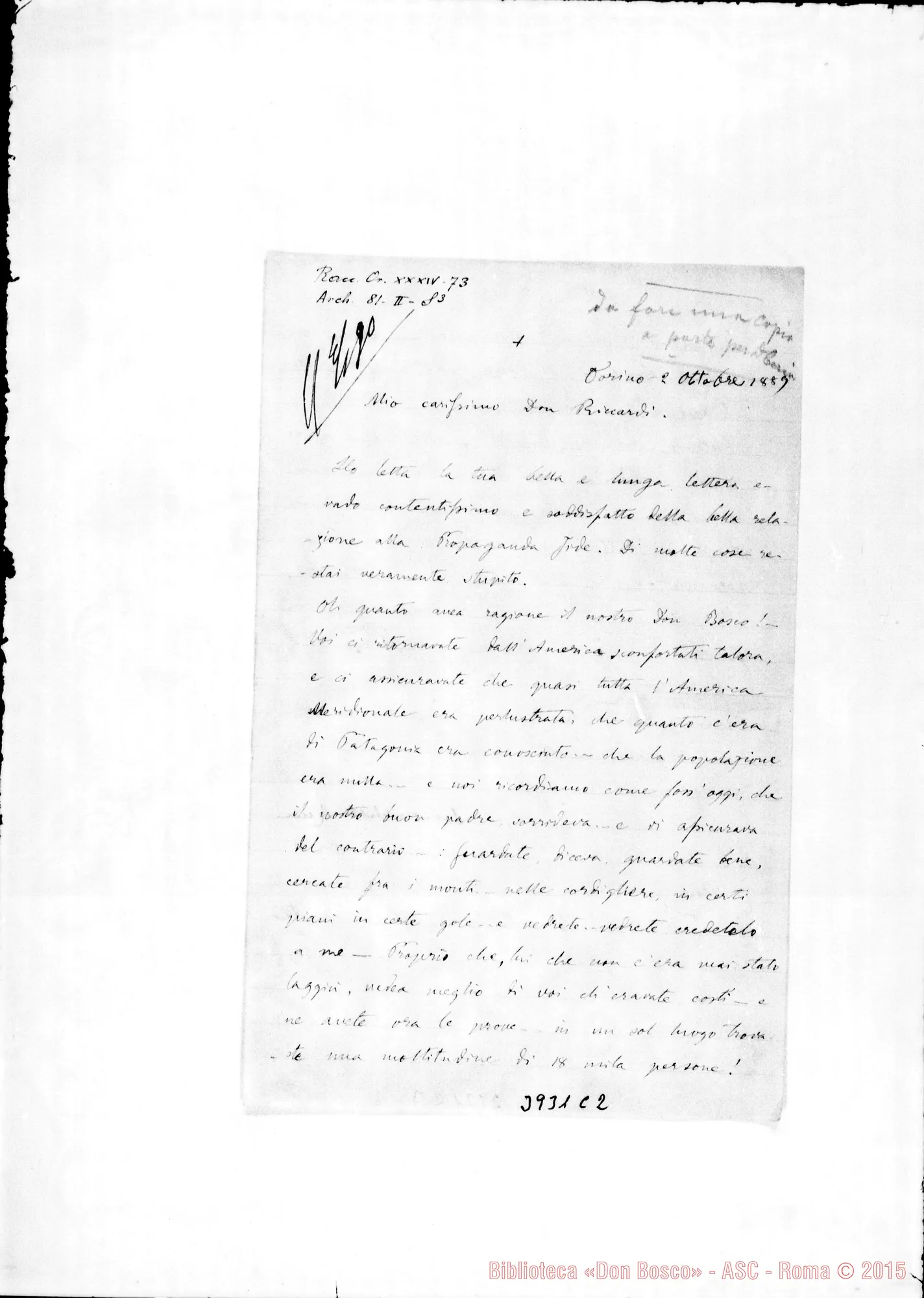 Fotogramma C 2 — « « Torino, 2-10-1889