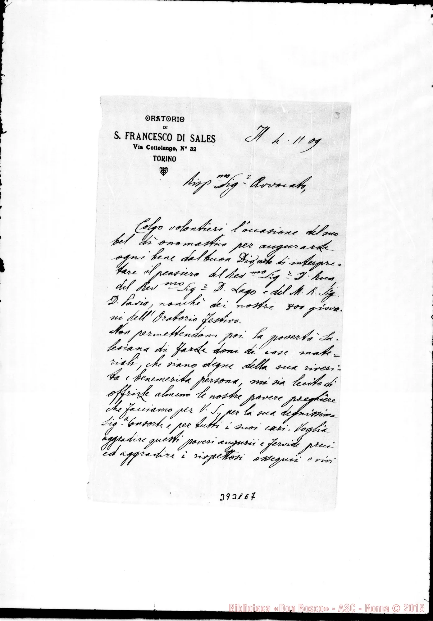 Fotogramma E 7 — « Torino, 4-11-1909