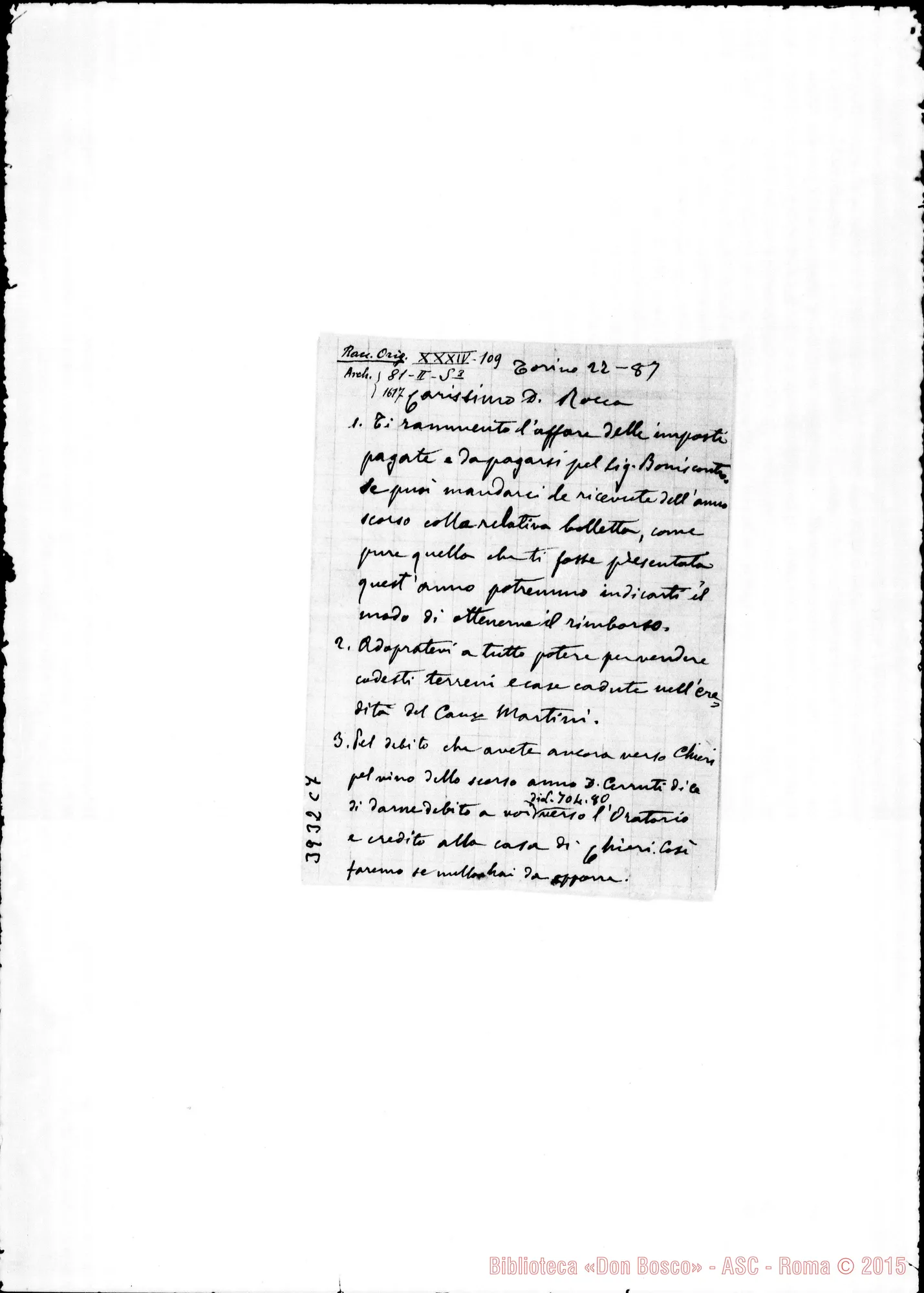 Fotogramma C 7 — « « Torino, 22-01-1887