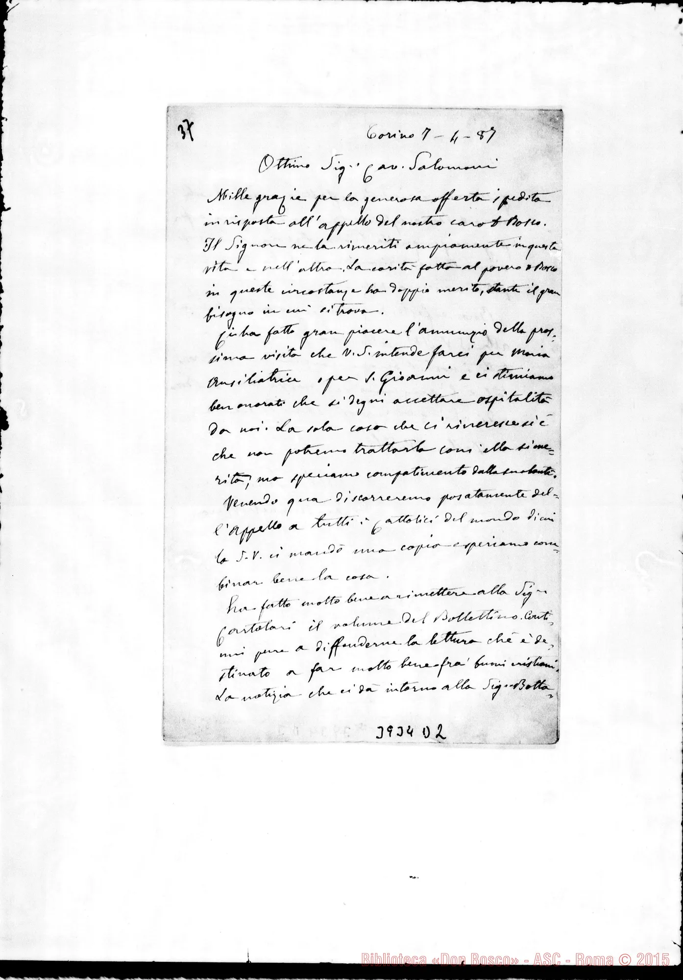 Fotogramma D 2 — « Torino, 7-04-1887
